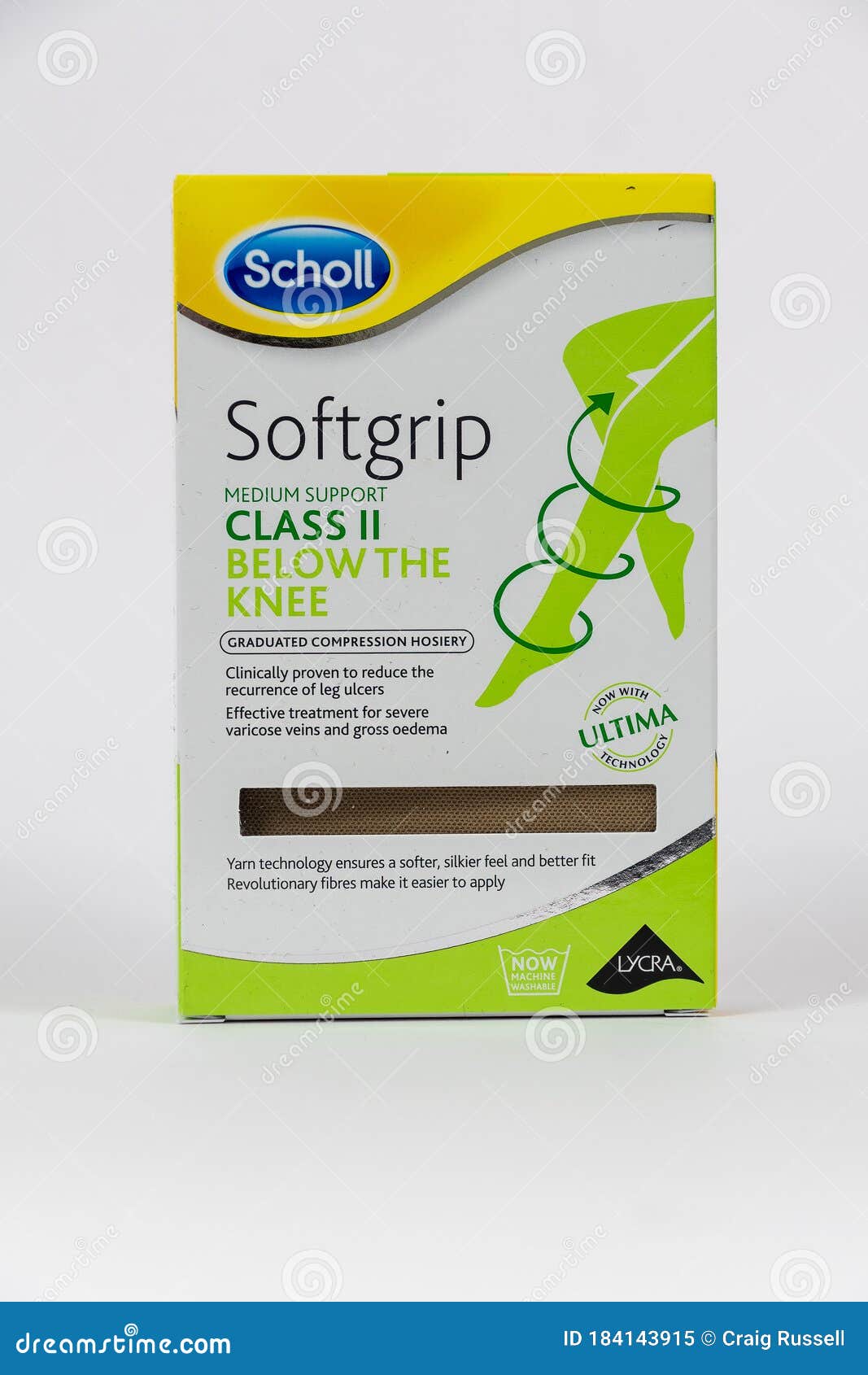 Box of Scholl Compression Hosiery Editorial Image - Image of