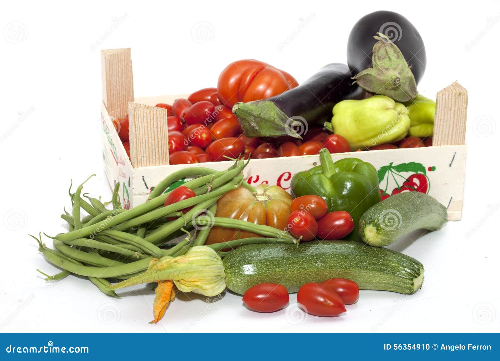 Box of Seasonal Vegetables Mixed Stock Photo Image of container