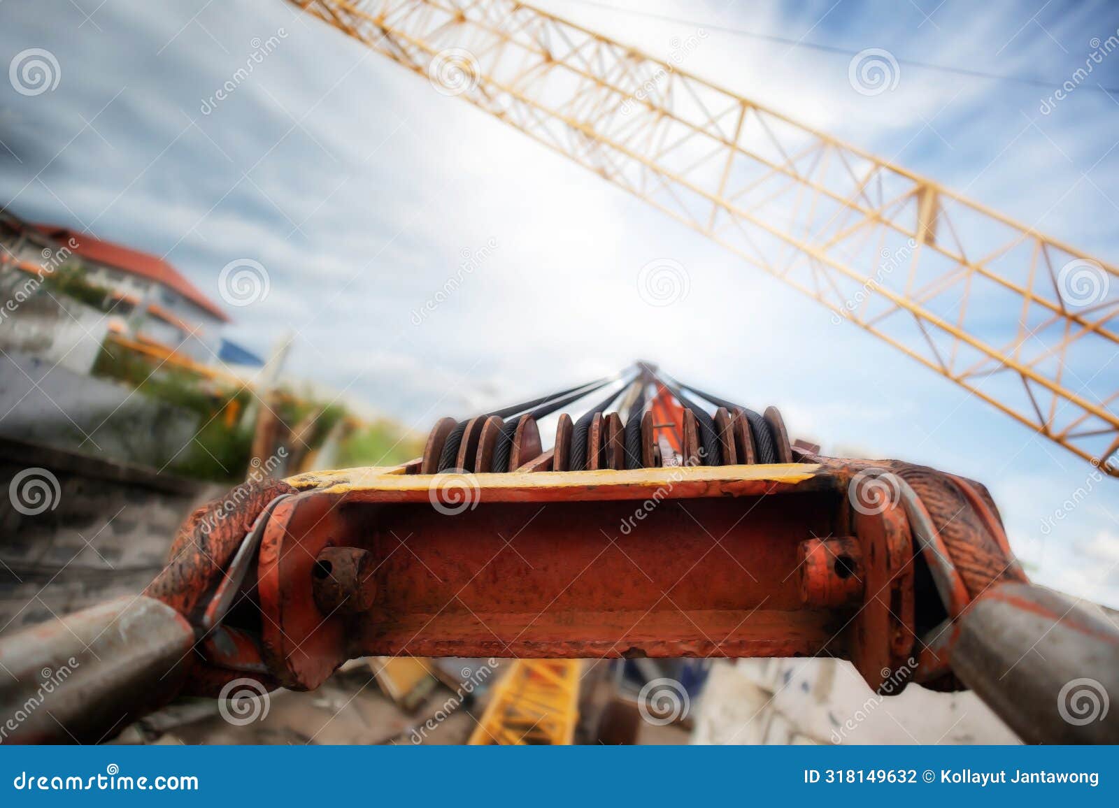 About the Box Sheave Hook Block and Sling Reeving Pulley Rustly at the