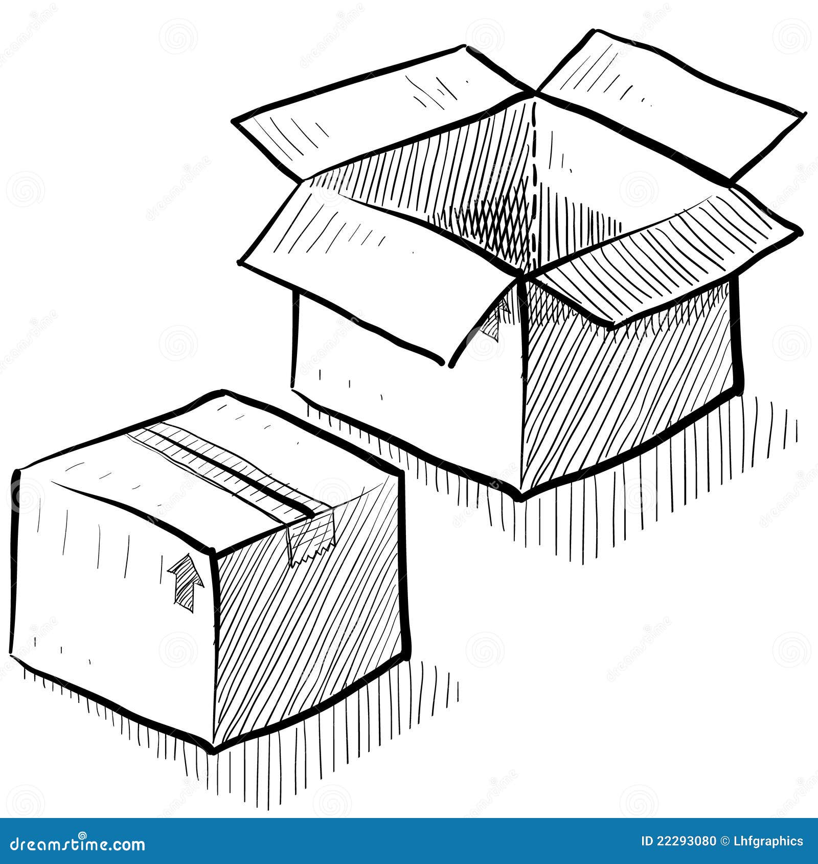 Open Box Sketch Stock Illustrations – 2,342 Open Box Sketch Stock