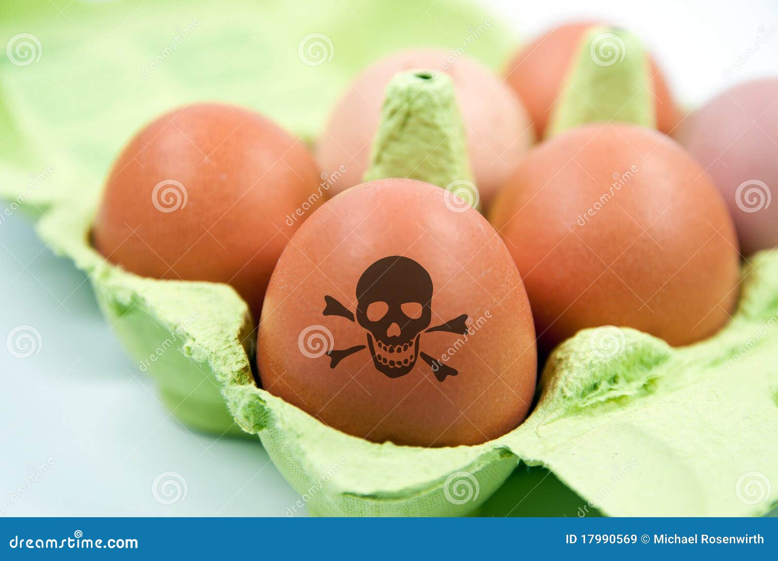 Box with Toxic Chicken Eggs Stock Image Image of sign, harmful 17990569
