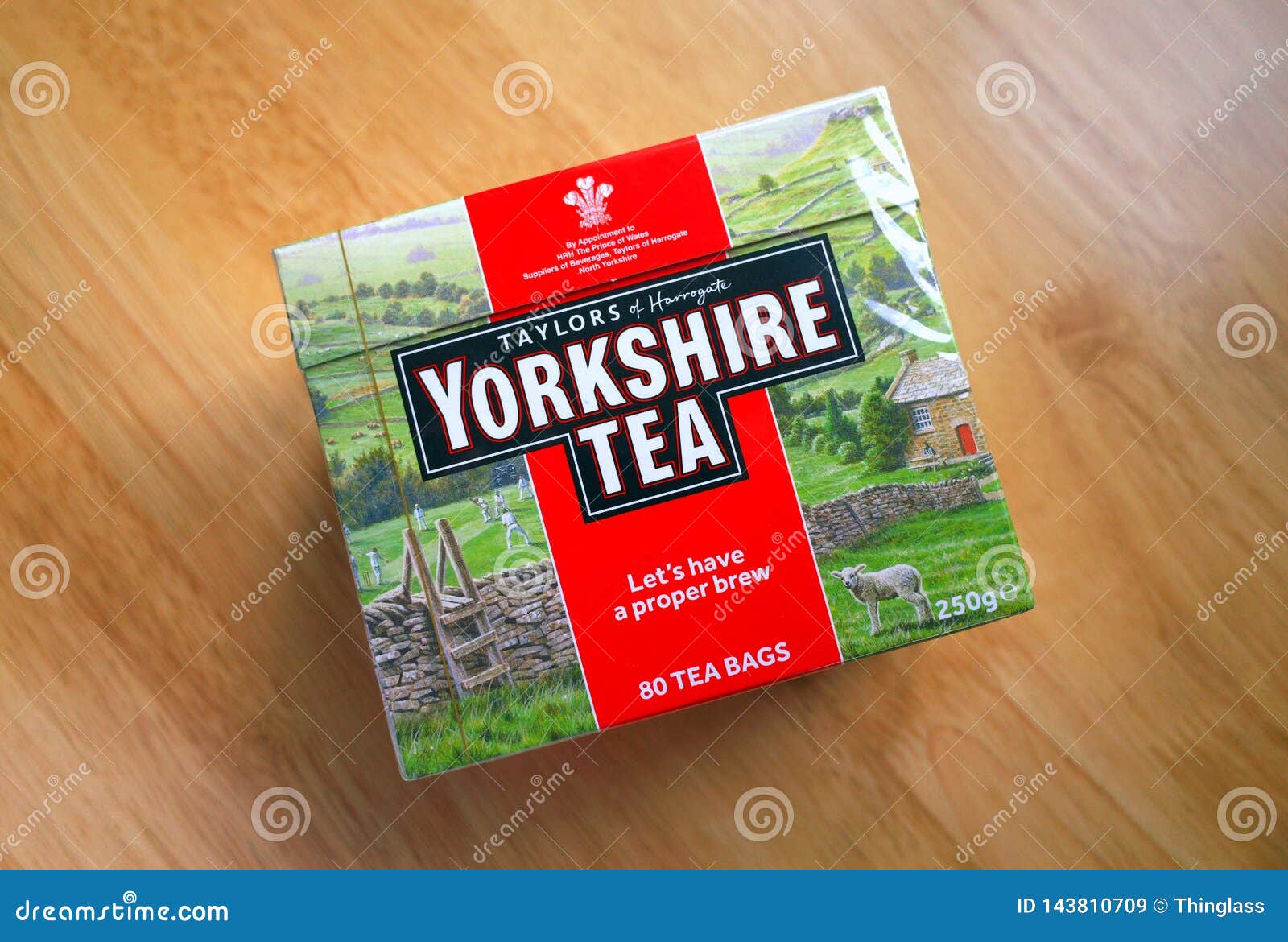 Box of Yorkshire Tea Bags editorial stock image. Image of view - 143810709