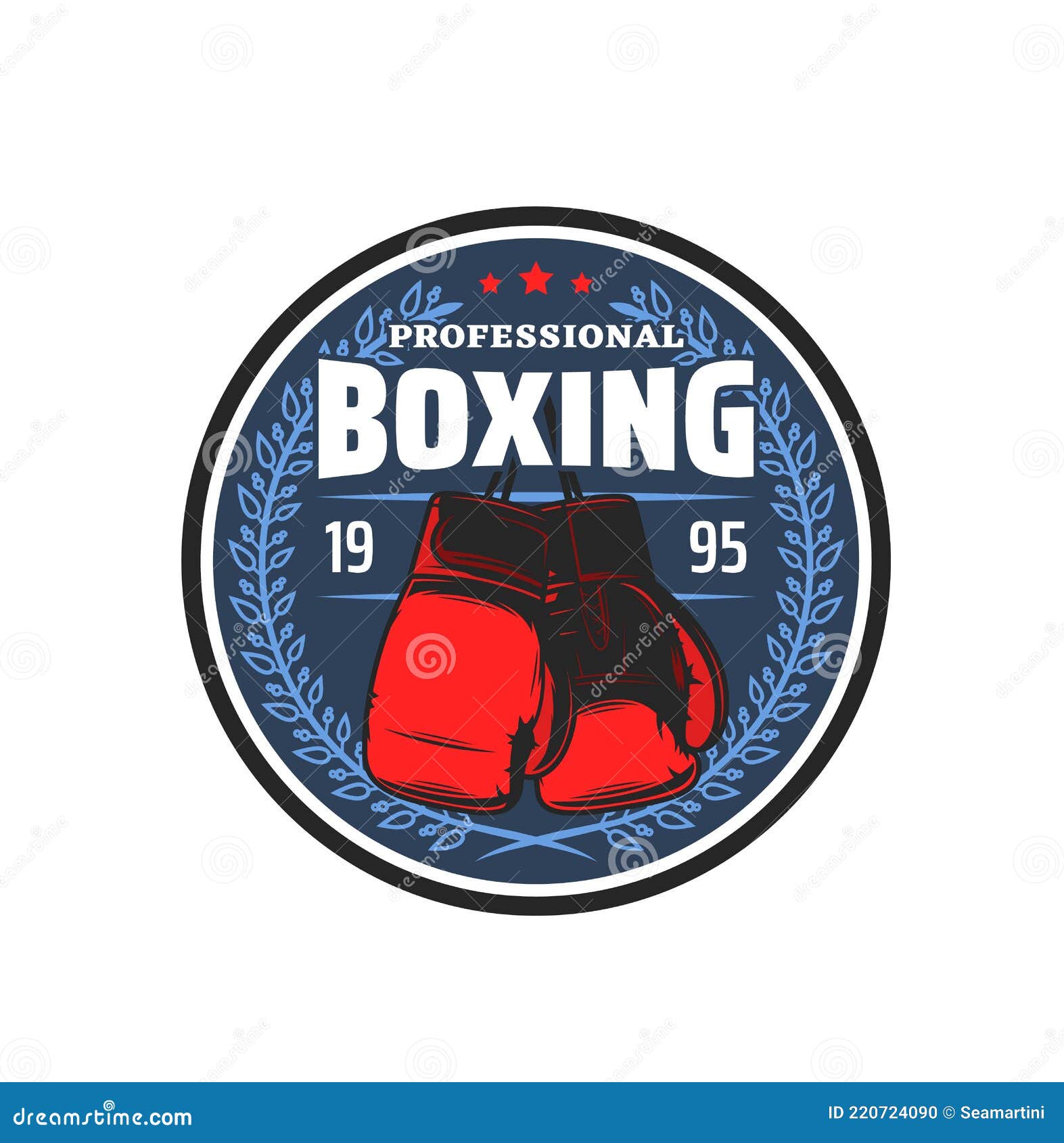 Boxeo Deporte Kickboxing Artes Marciales Club Emblem Ilustración del Vector  - Ilustración de equipo, profesional: 220724090