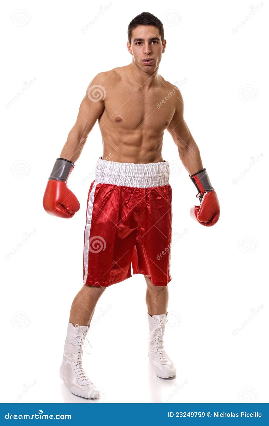 Boxer stock image. Image of trunks, person, boxer, shirtless - 23249759