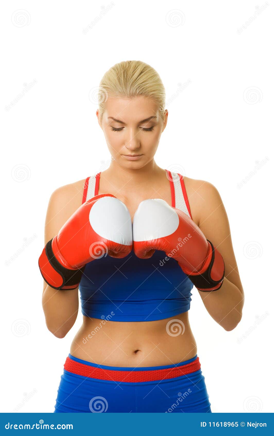 Boxer girl stock image. Image of copy, girl, isolated 11618965