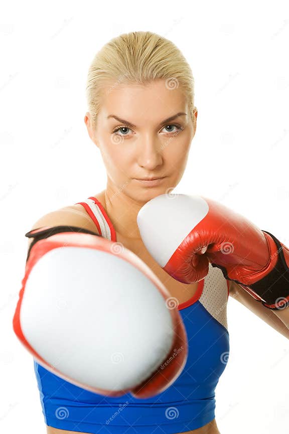 Boxer girl stock image. Image of power, exercise, conflict 11618967
