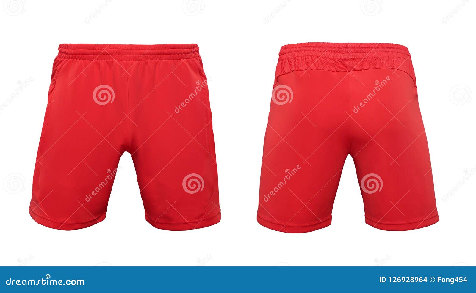Boxer Short Red Pants Isolated on White Background Stock Photo - Image ...
