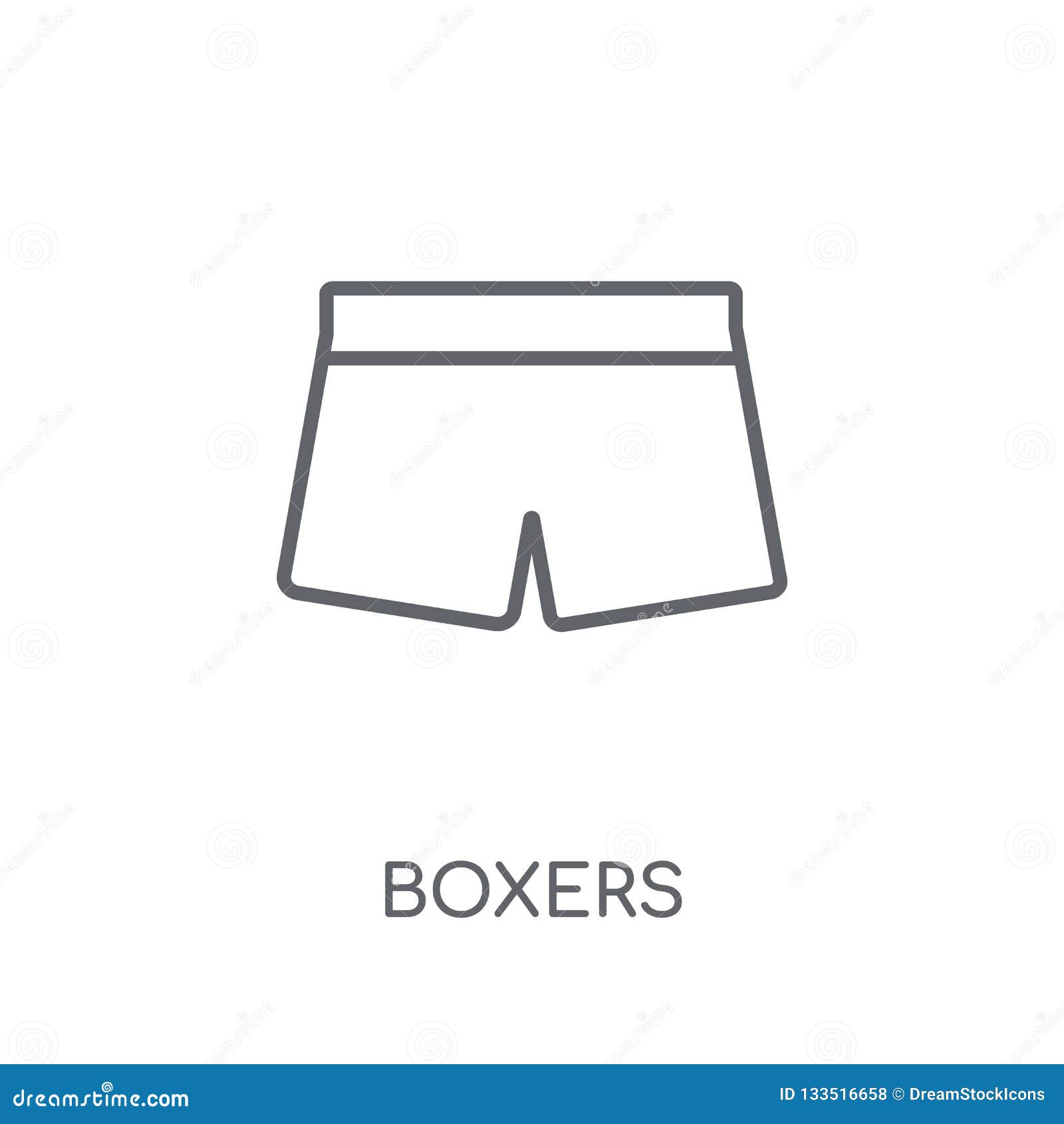 Outline Boxers Vector Icon. Isolated Black Simple Line Element ...