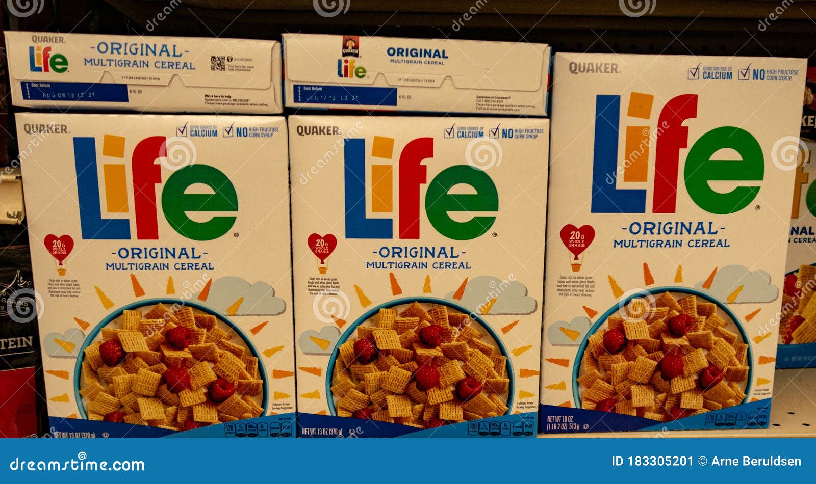 Boxes of Life Cereal editorial photo. Image of breakfast 183305201