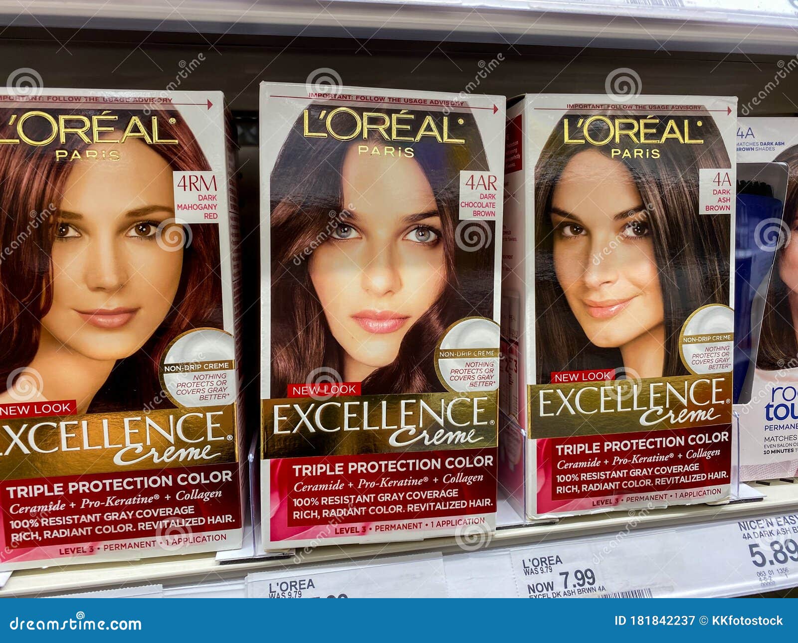 ash brown hair color chart loreal