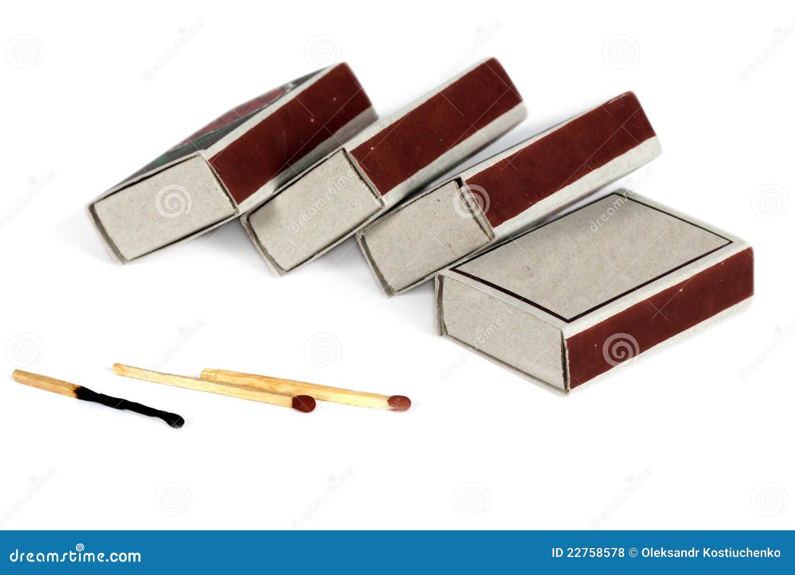 Boxes of matches () stock photo. Image of brown, equipment 22758578