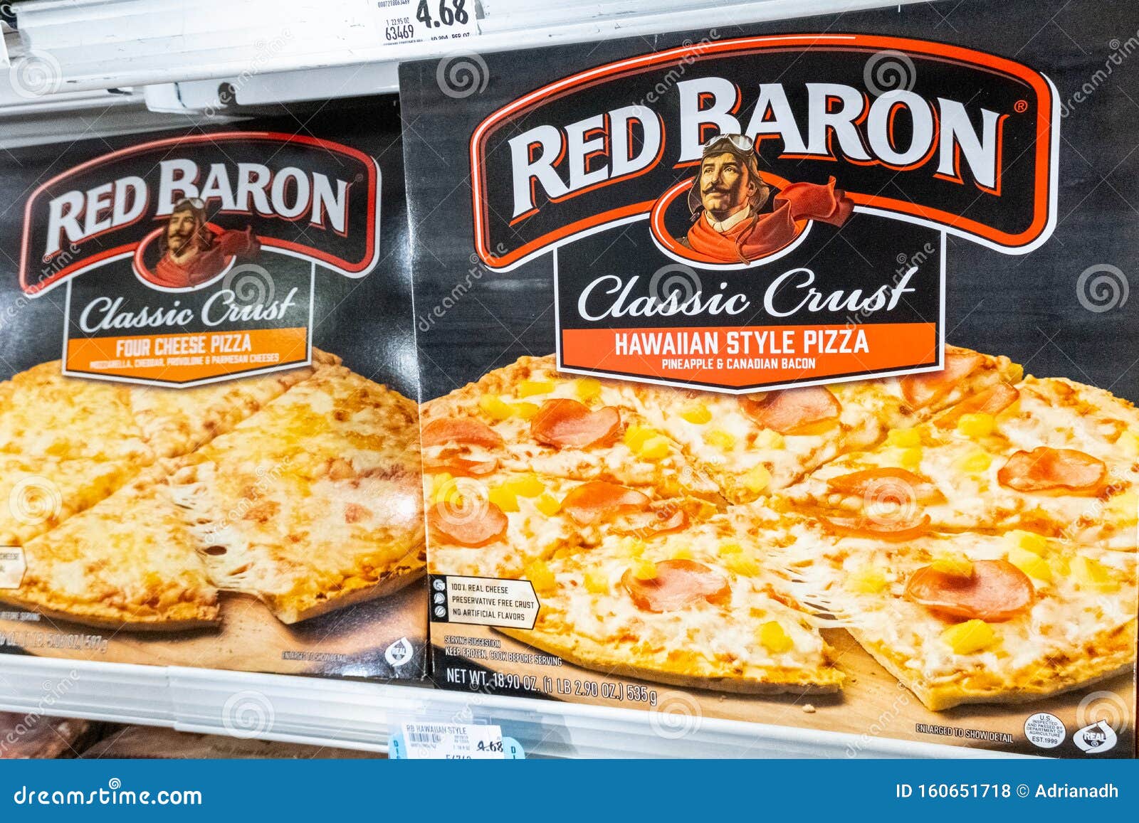 Red Baron Pizza, Classic Crust, Four Cheese