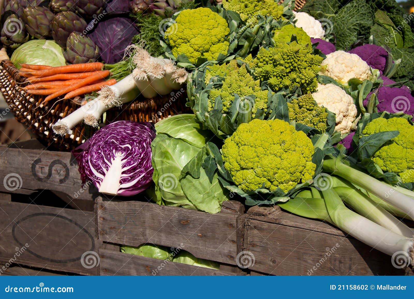 Boxes of Vegetables at the Weekly Market Stock Photo Image of farm