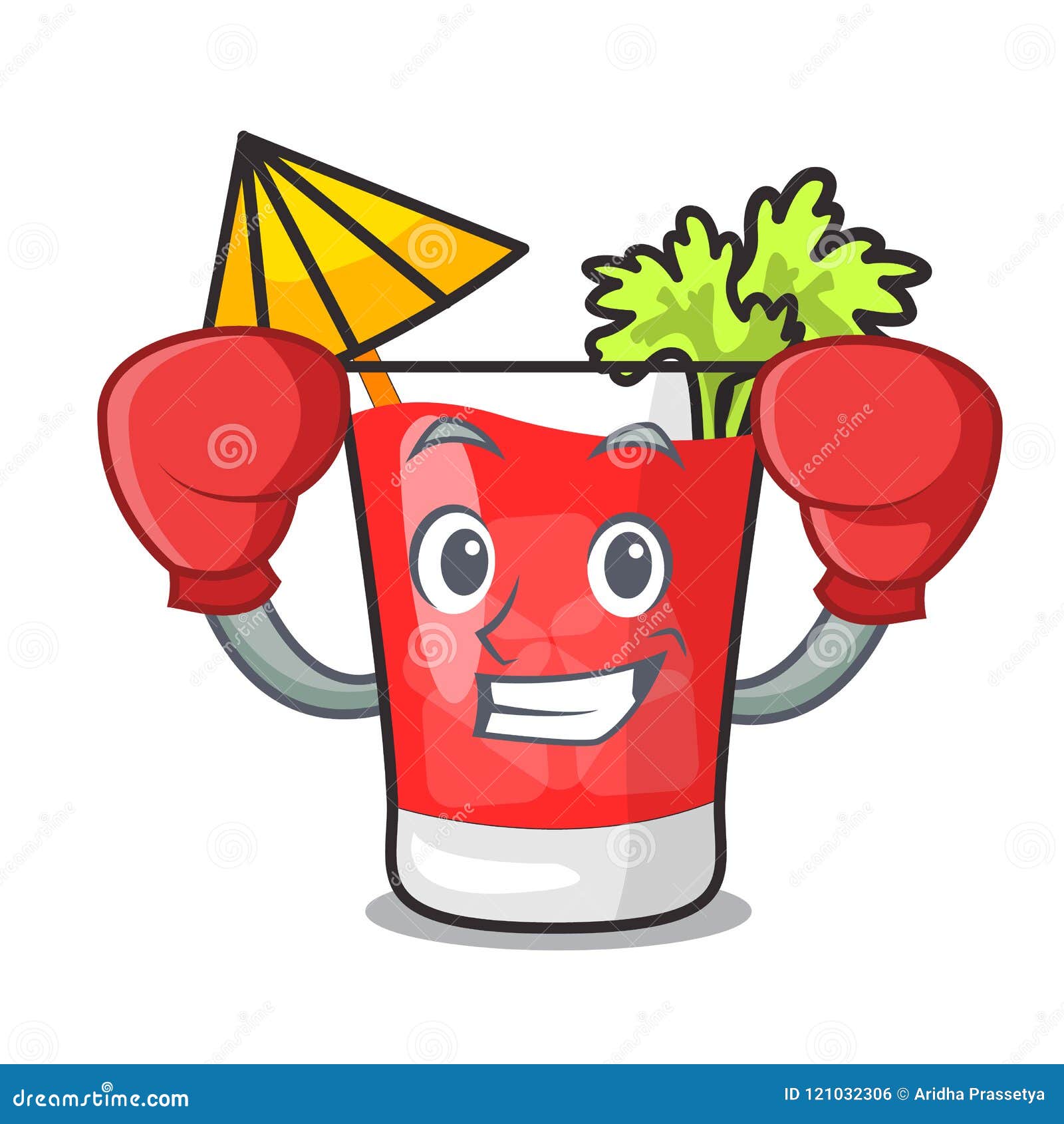 Boxing Bloody Mary Character Cartoon Stock Vector - Illustration of beat,  beverage: 121032306