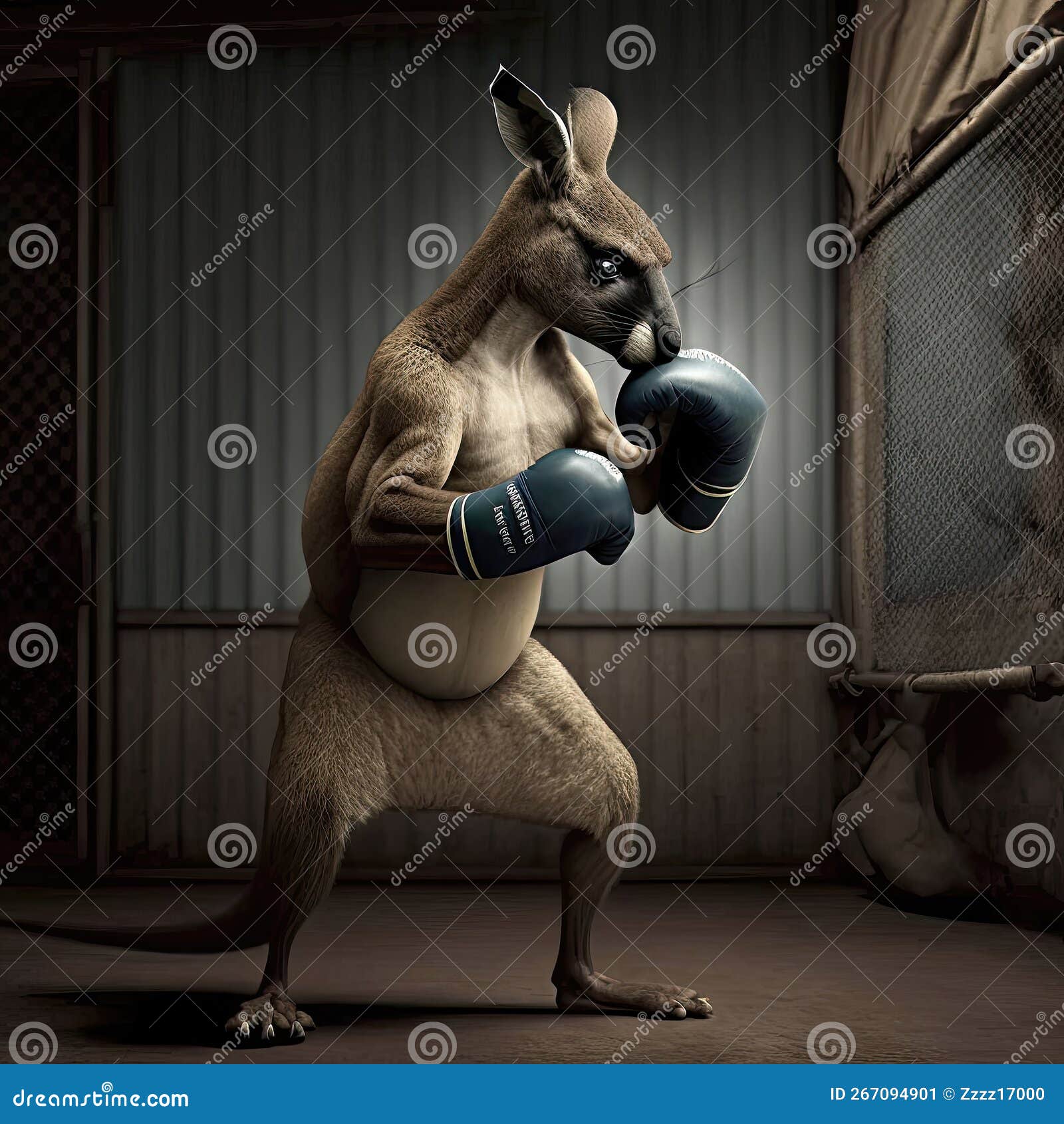 A Boxing Bounding the Fictional Tale of a Kangaroo in the Ring