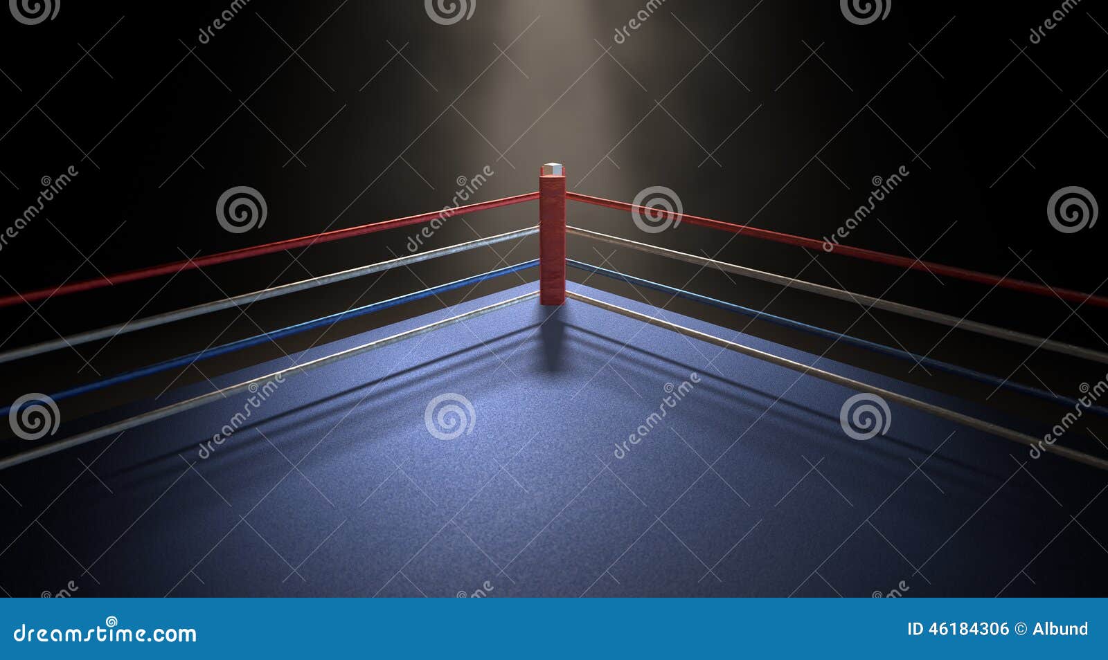 Female boxer resting in ring corner - SuperStock
