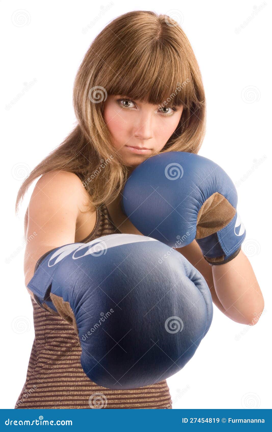 Boxing female punching stock image. Image of boxer, punching 27454819