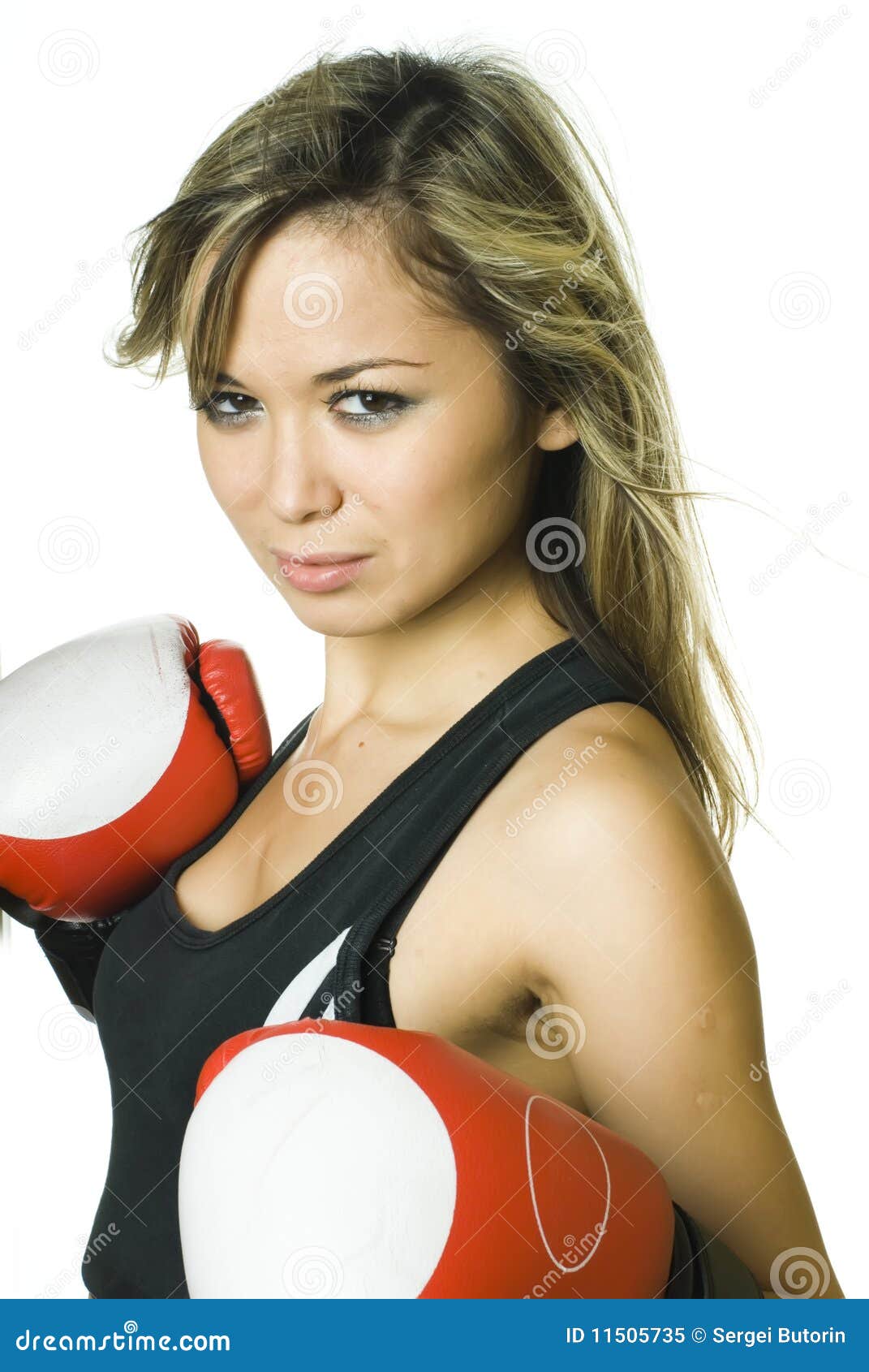 Boxing girl stock image. Image of boxer, health, adult 11505735
