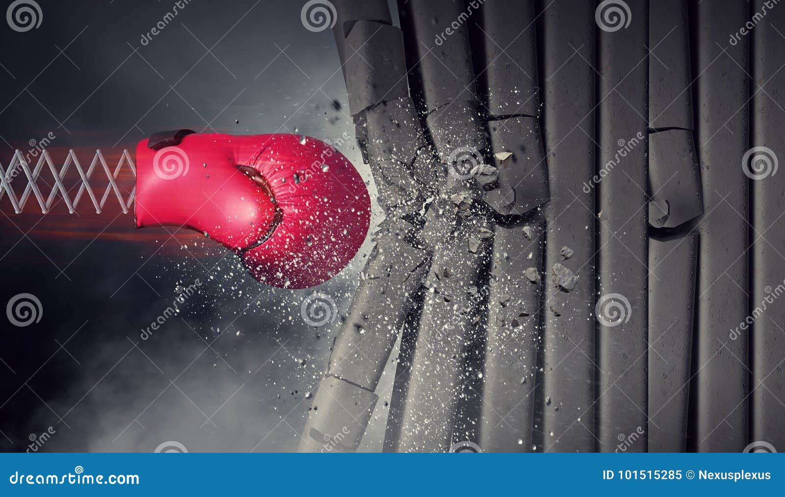 Boxing Glove Surprise . Mixed Media Stock Image - Image of kick, punch