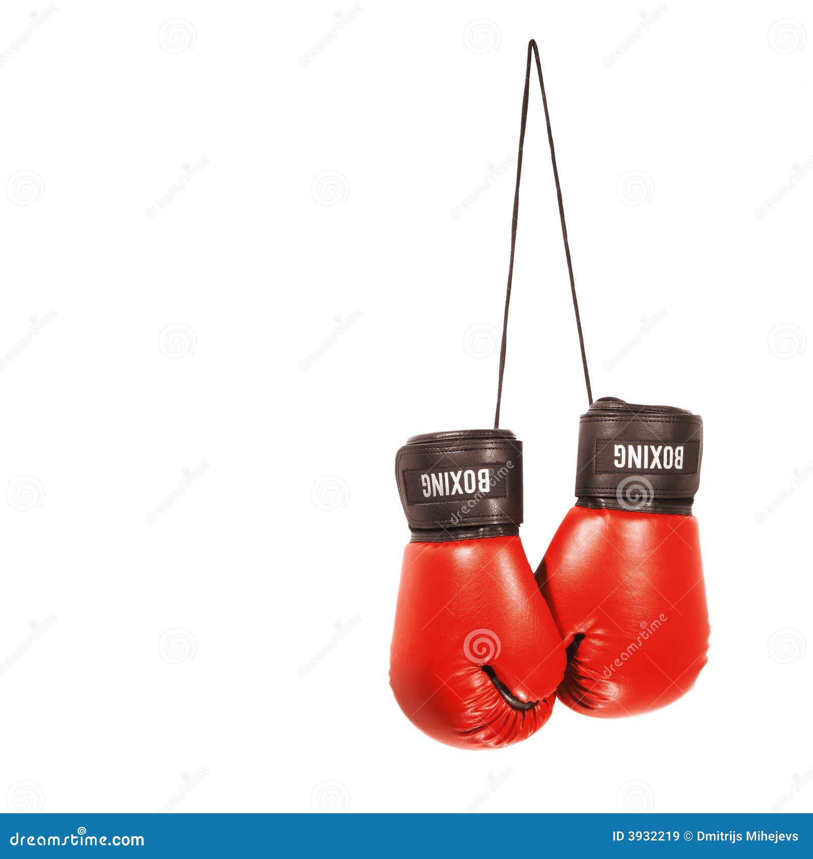 Boxing gloves stock image. Image of equipment, hanging 3932219