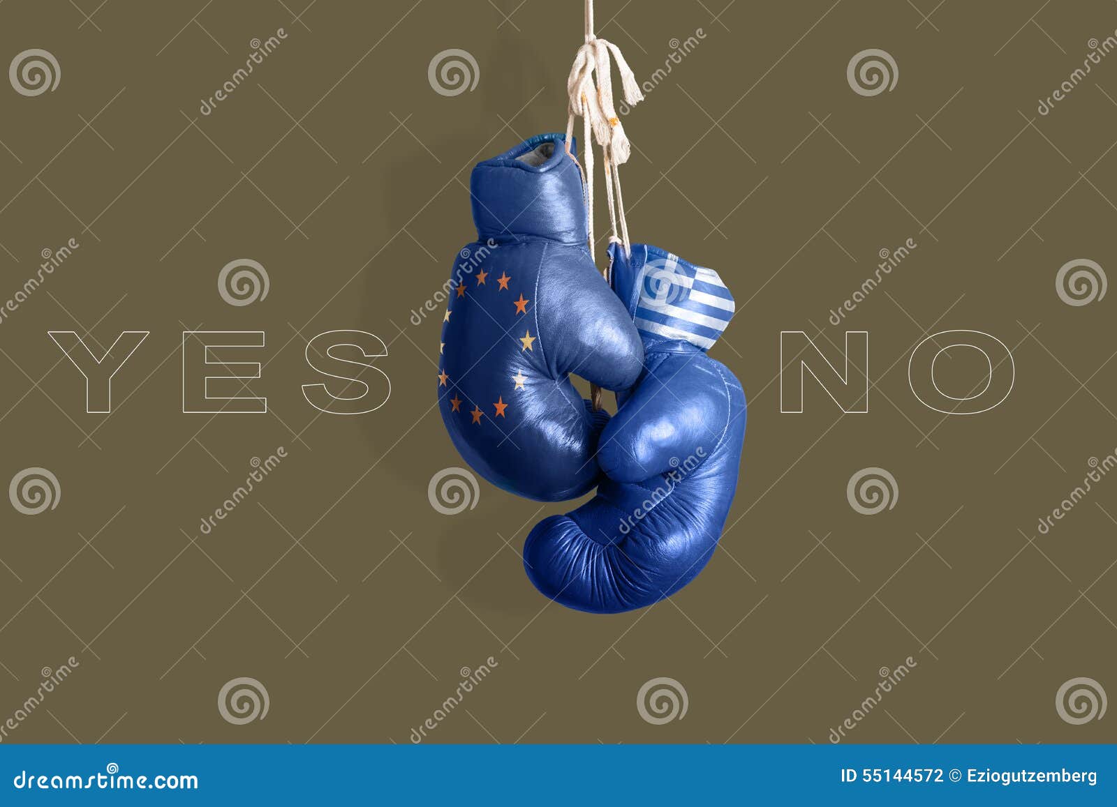 Boxing Gloves As a Symbol of Greece Vs. the EU Stock Photo Image of greece, consultancy 55144572