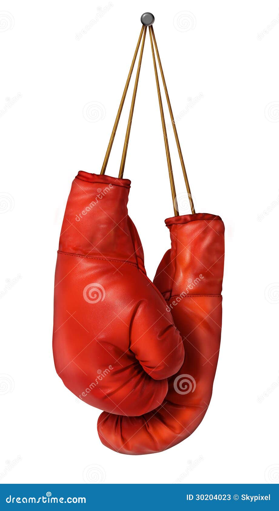 boxing gloves hanging