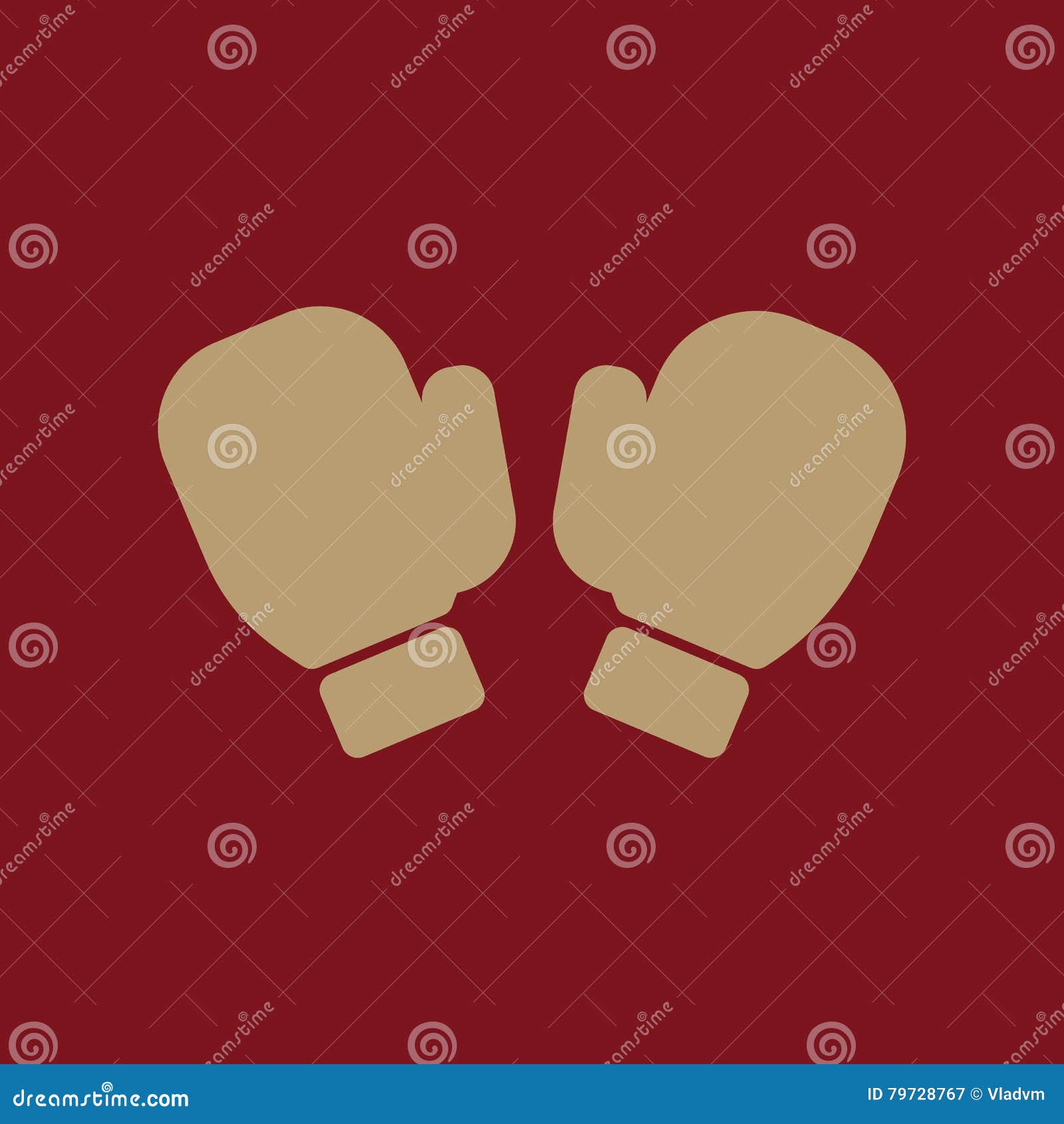 The Boxing Gloves Icon. Game Symbol Stock Vector Illustration of event, icons 79728767