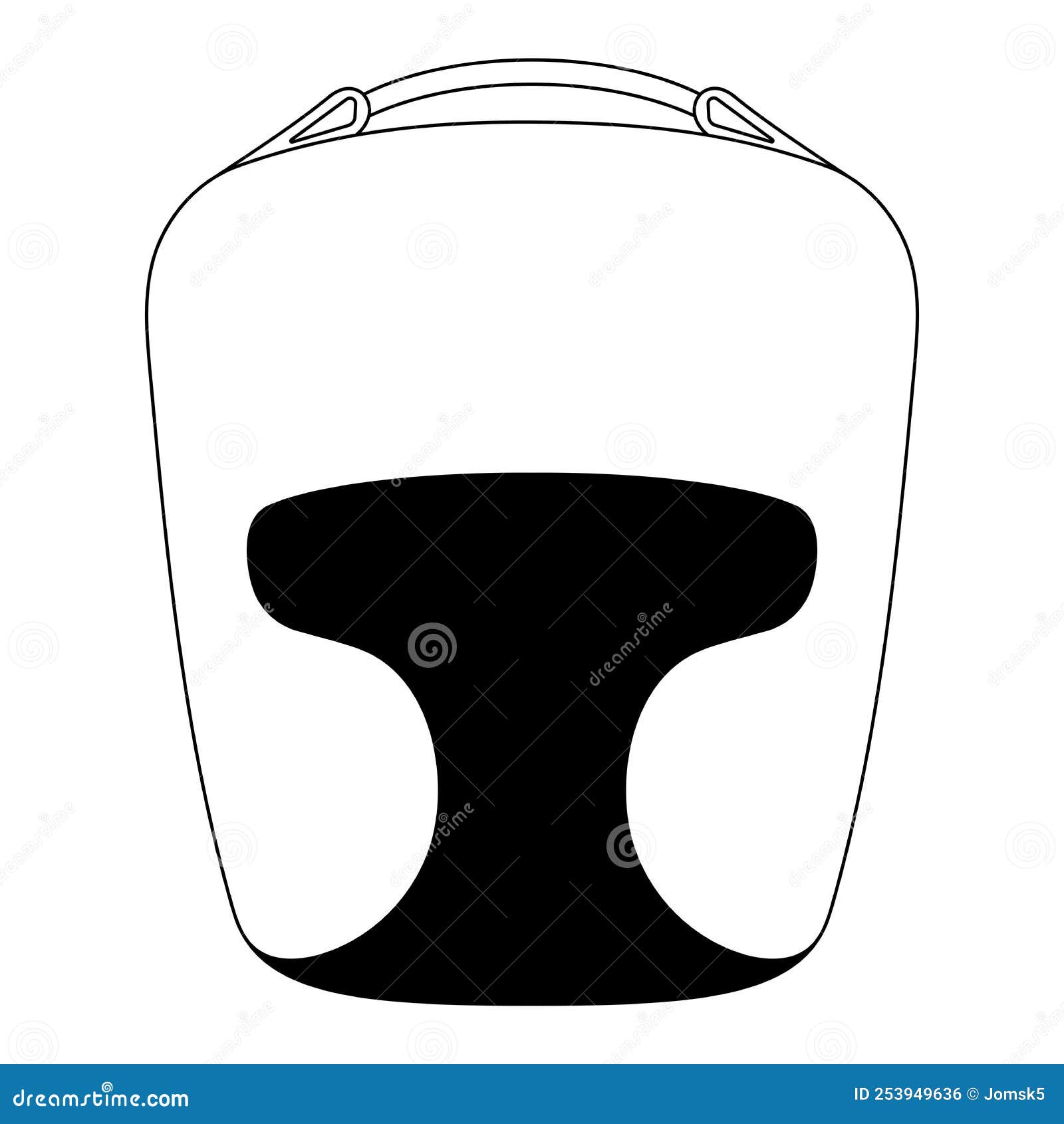 Boxing Headgear Sketch Vector Illustration Stock Vector Illustration