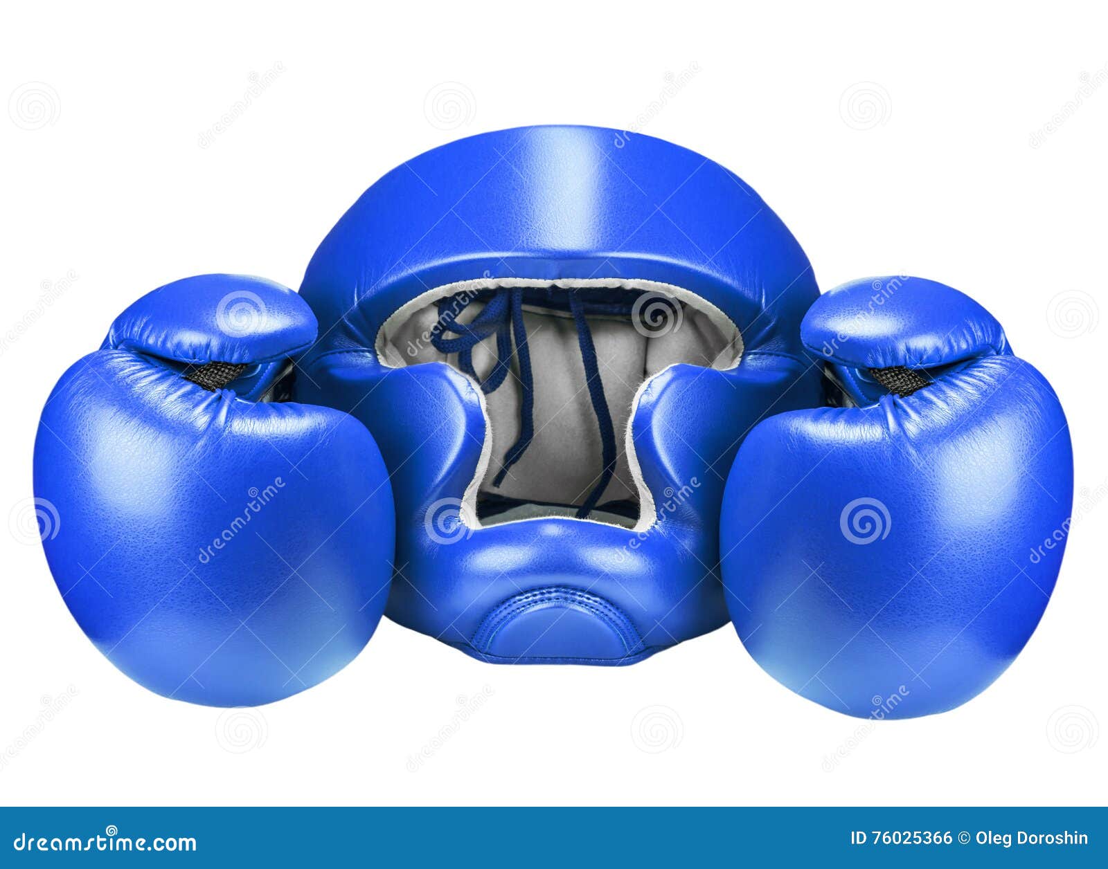 Boxing Helmet and Blue Gloves Stock Photo Image of boxer, strength