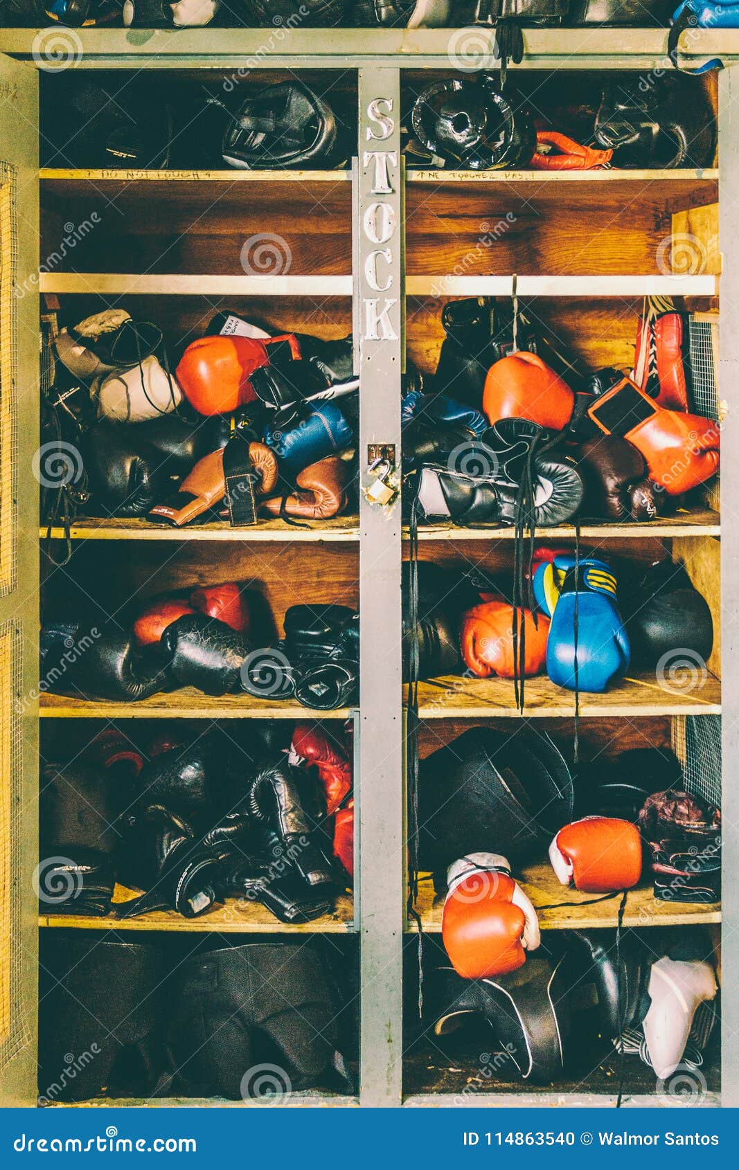 Boxing locker stock photo. Image of exercise, fight 114863540
