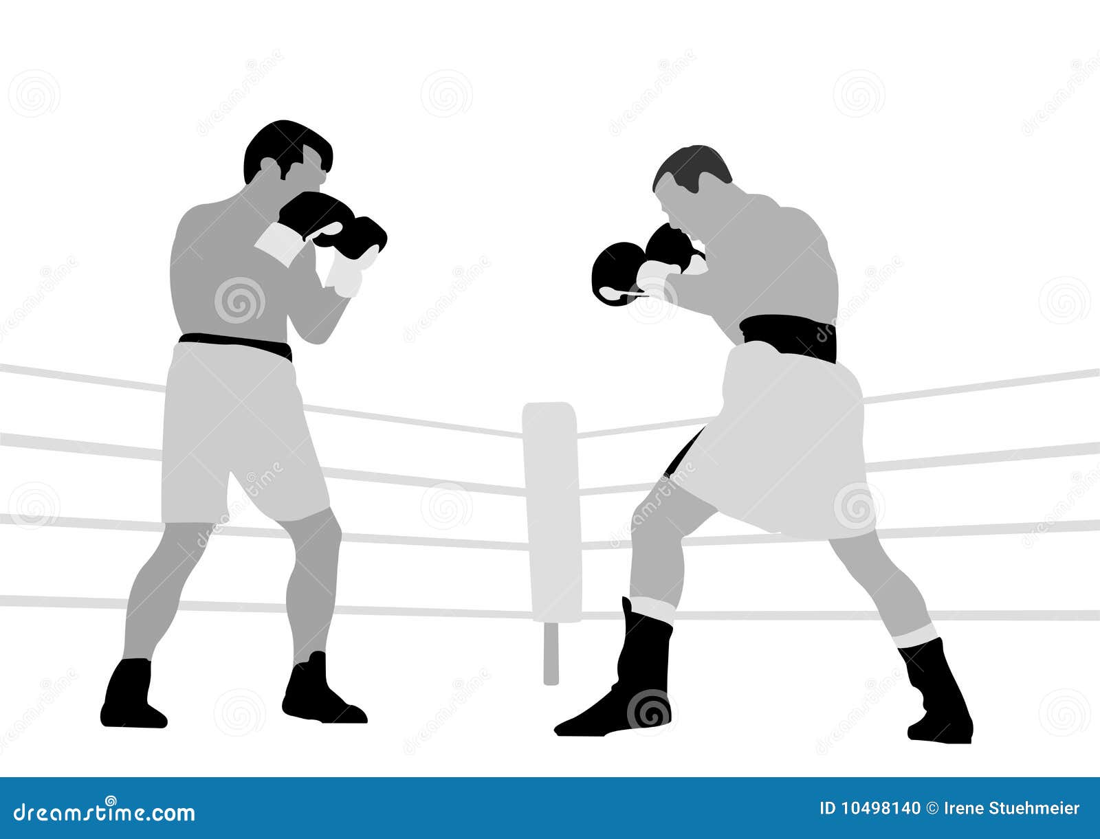Boxing match stock vector