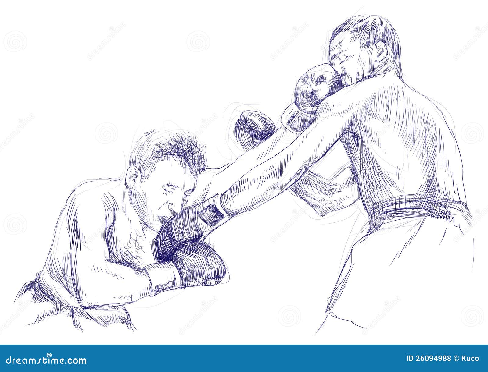 Boxing match stock vector. Illustration of muscles, championship 26094988