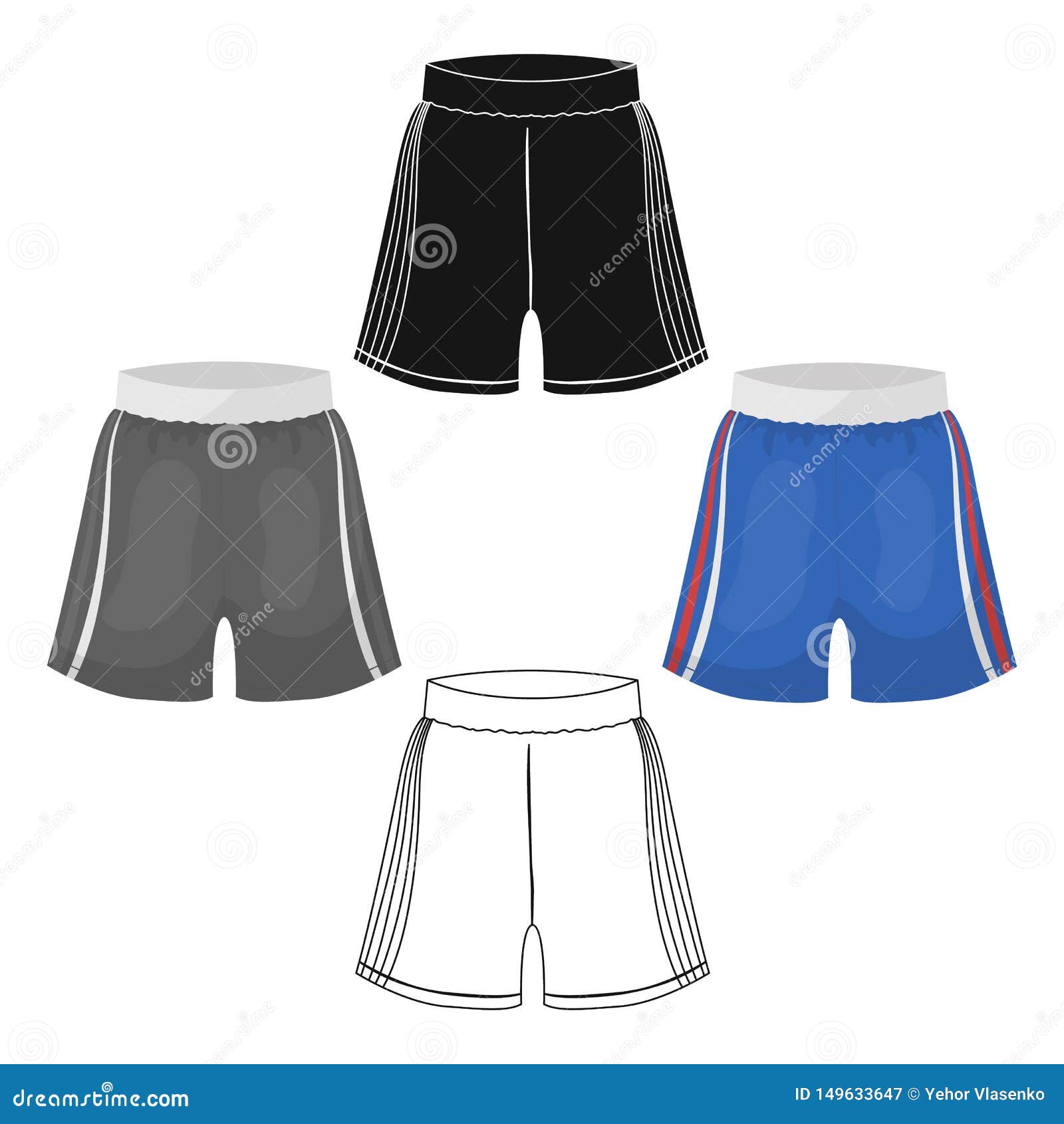 Boxing Shorts Icon in Cartoon,black Style Isolated on White Background ...