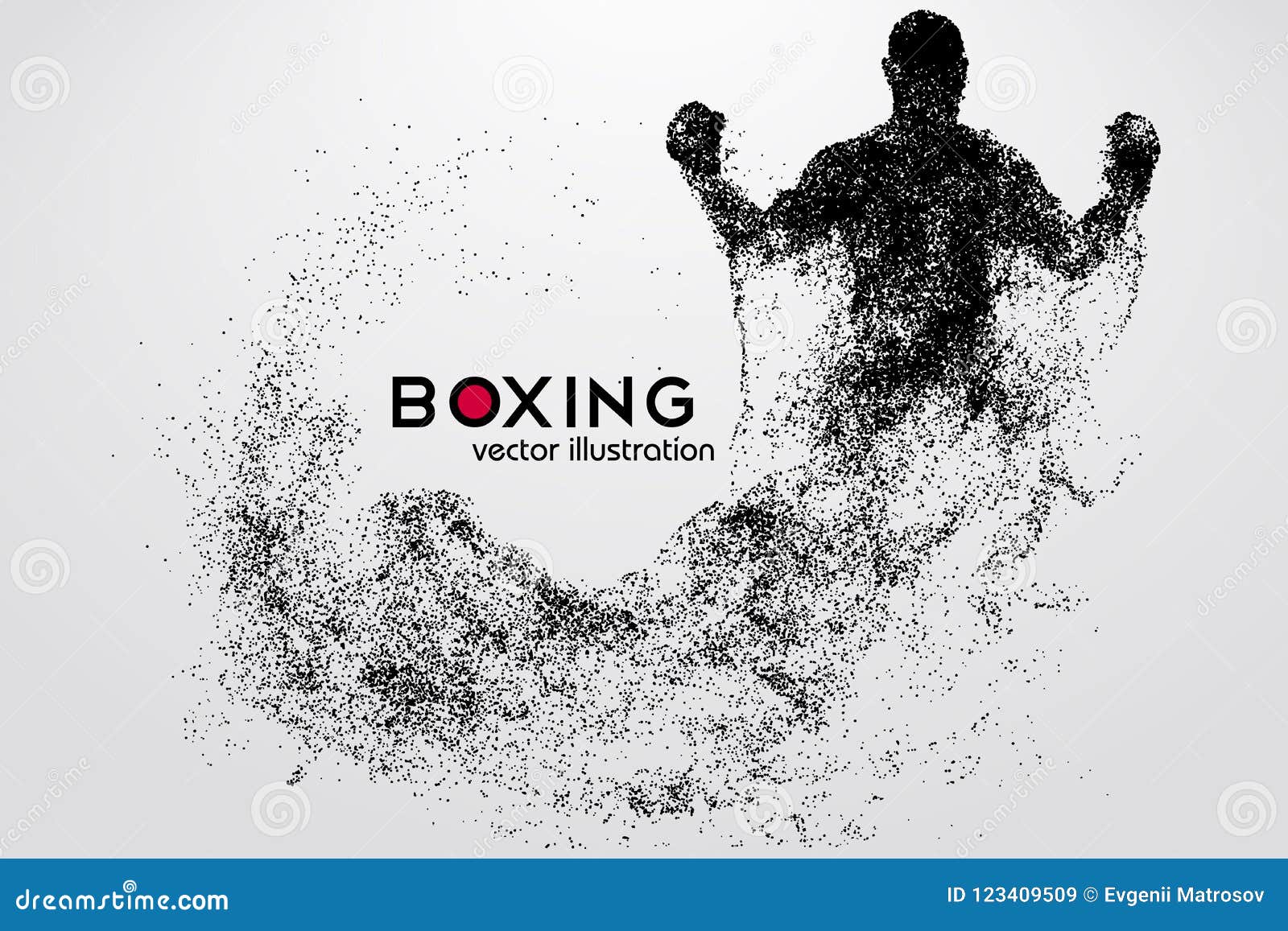 boxing silhouette. boxing.  