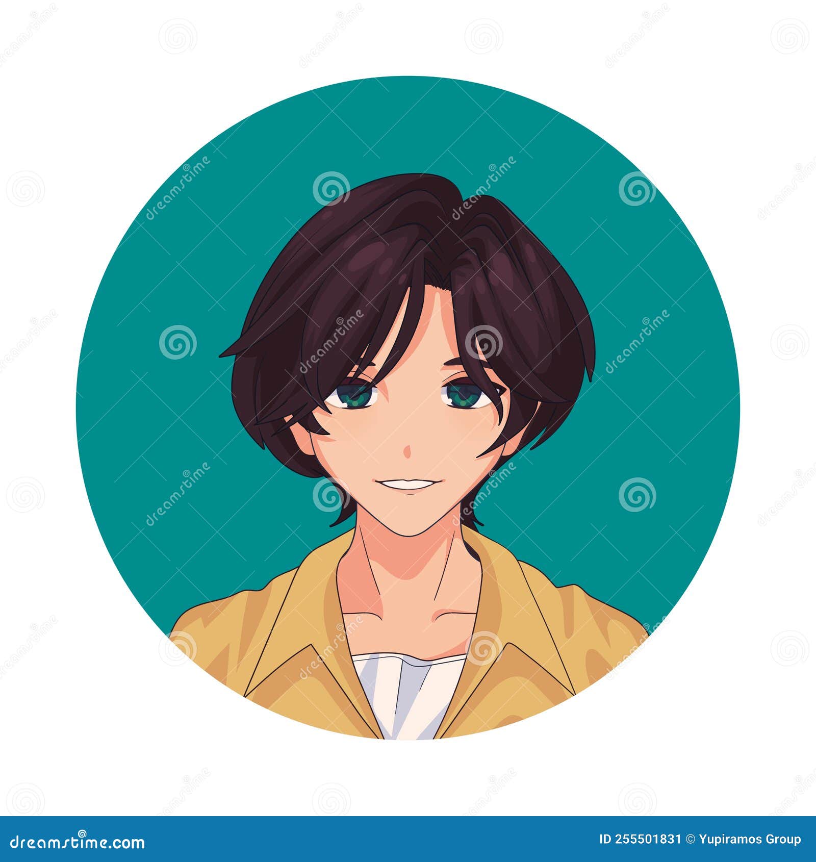 Boy anime avatar stock vector. Illustration of asian - 255501831