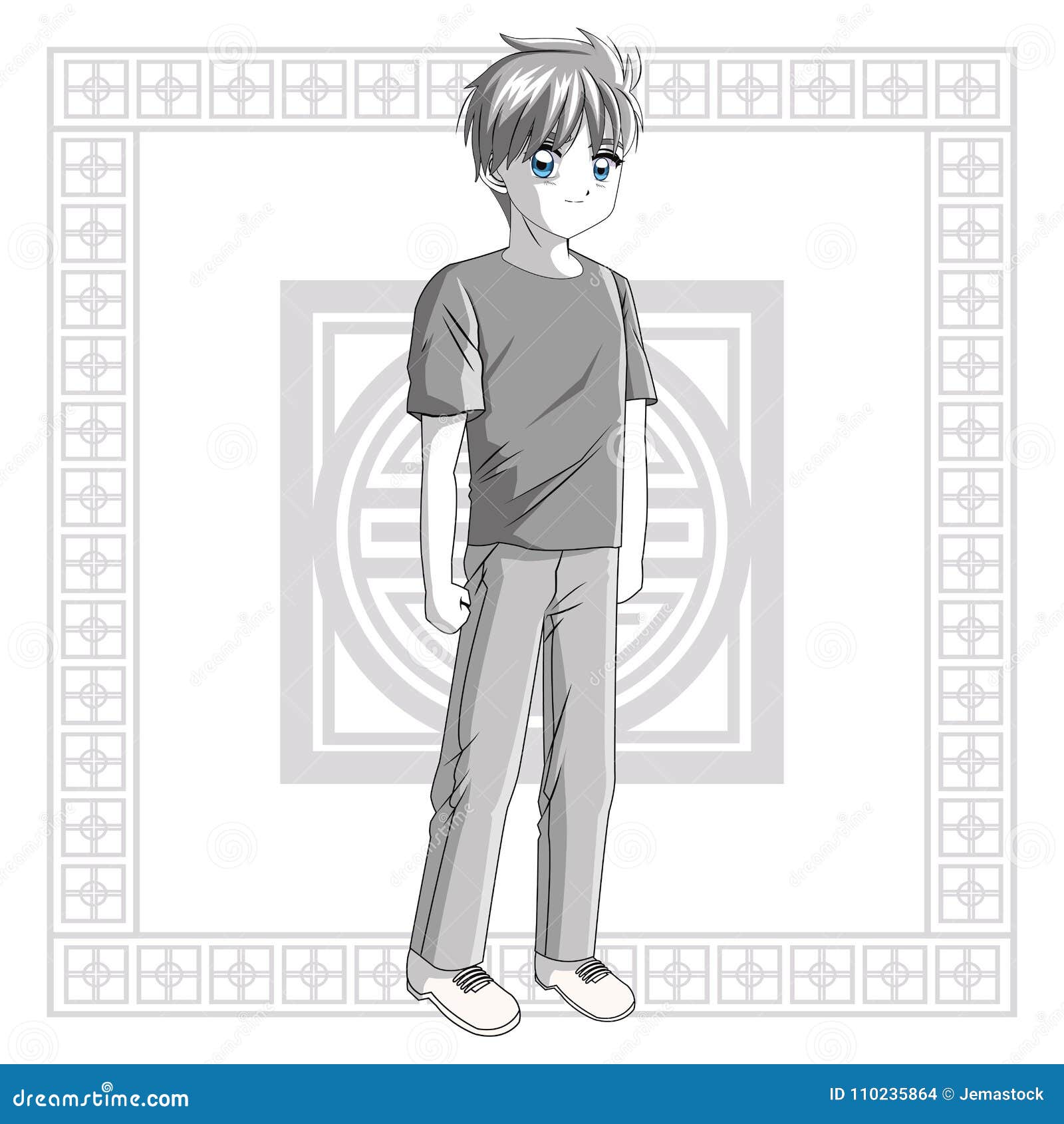 Boy Anime Male Manga Cartoon Icon. Vector Graphic Stock Vector -  Illustration of beauty, symbol: 110235843