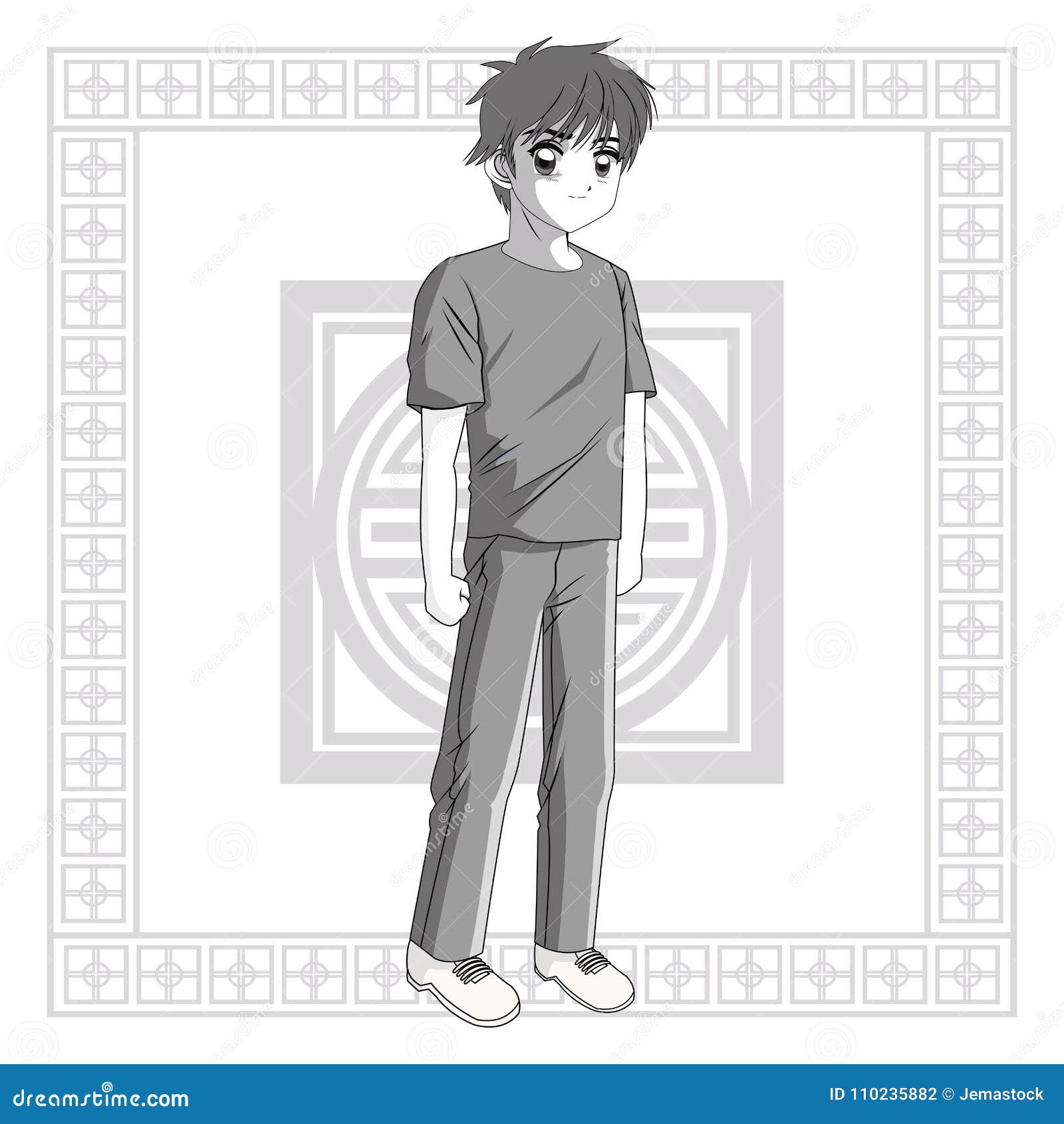 Boy Anime Male Manga Cartoon Icon. Vector Graphic Stock Vector -  Illustration of beauty, japanese: 110235871