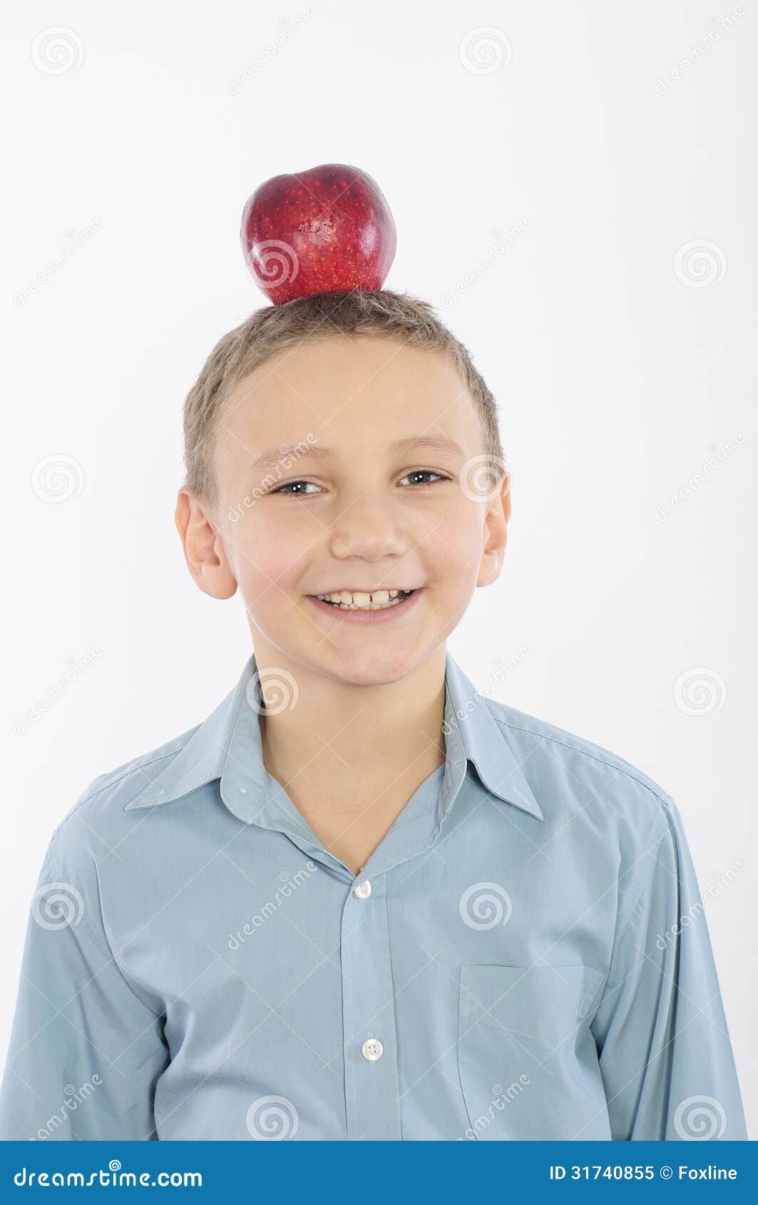 Boy with an apple stock image. Image of child, face, family - 31740855