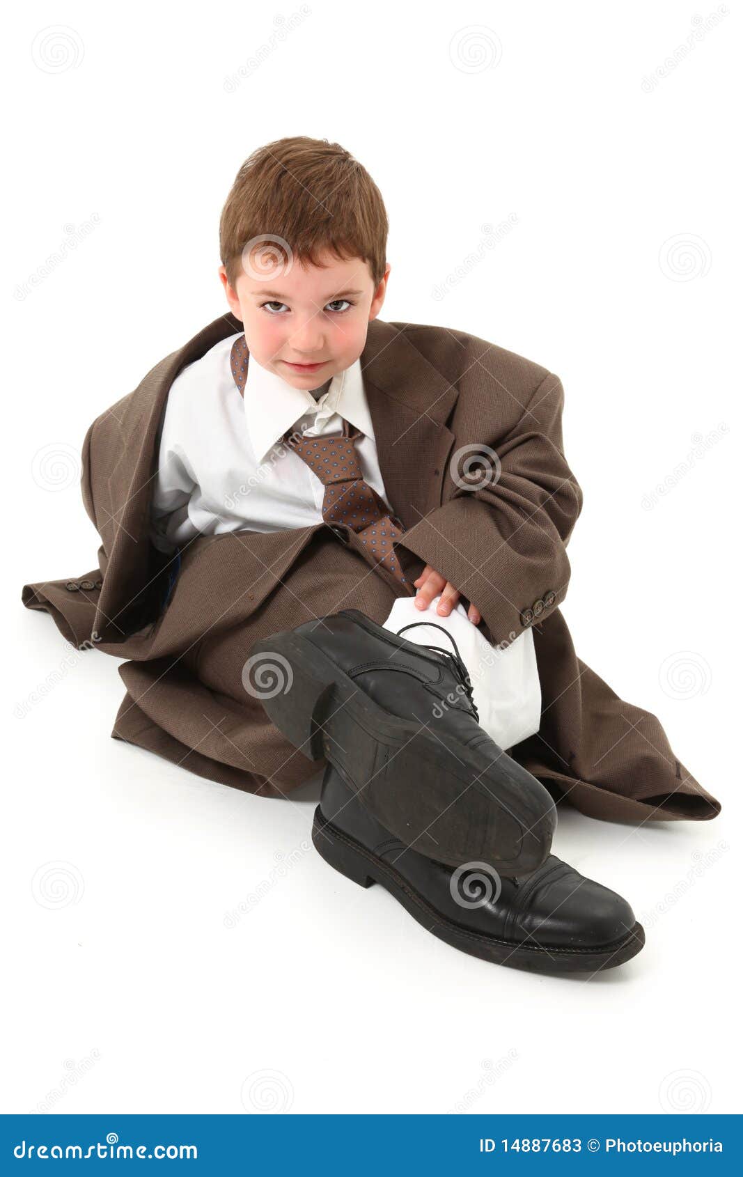 Boy in Big Suit stock image. Image of child, pants, smile 14887683