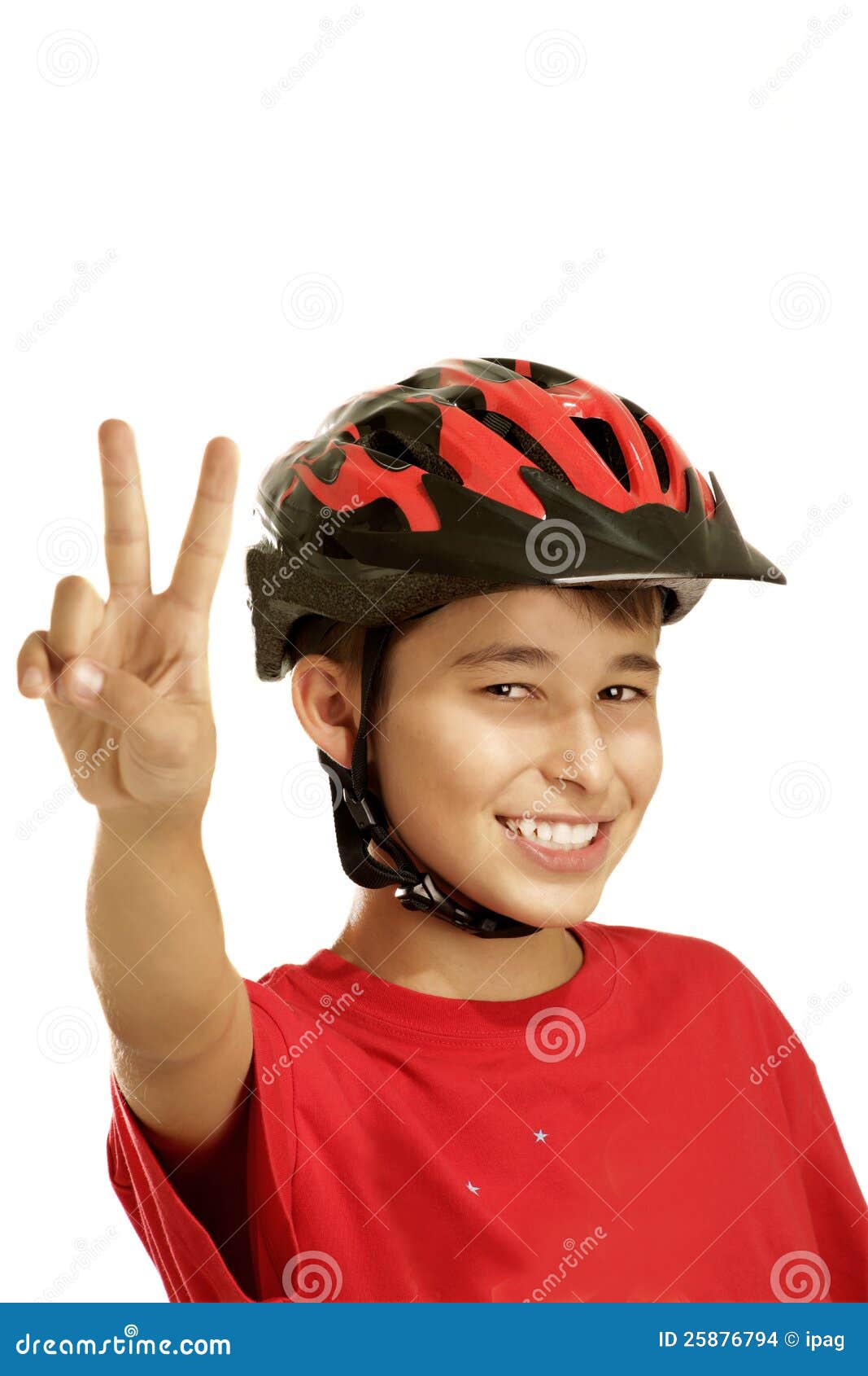 Boy bike helmet stock photo. Image of boys, kids, childhood 25876794