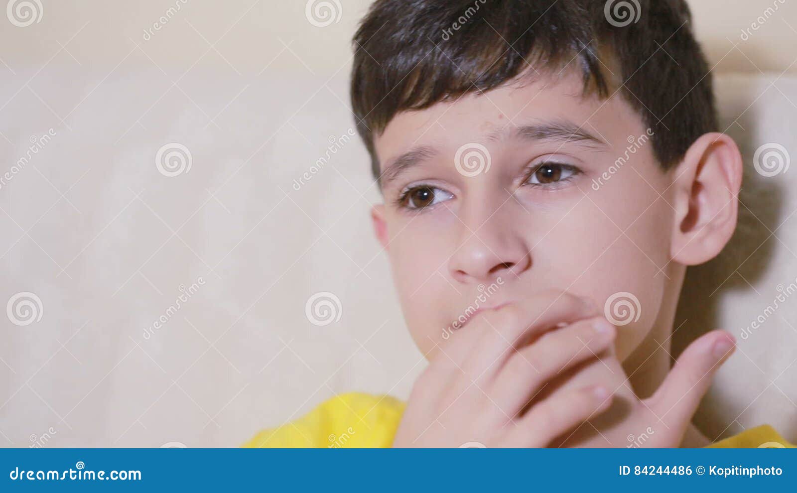 Boy Biting His Nails Obsessive Compulsive Disorder Child Psychology