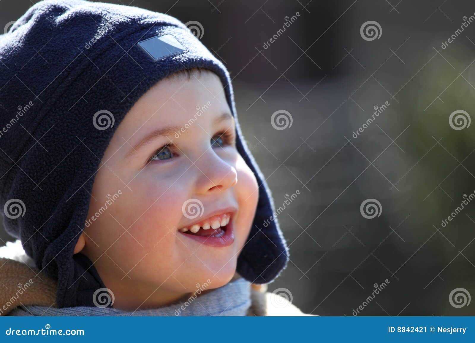 Boy With Blue Hat Stock Image Image Of Portrait Person 8842421