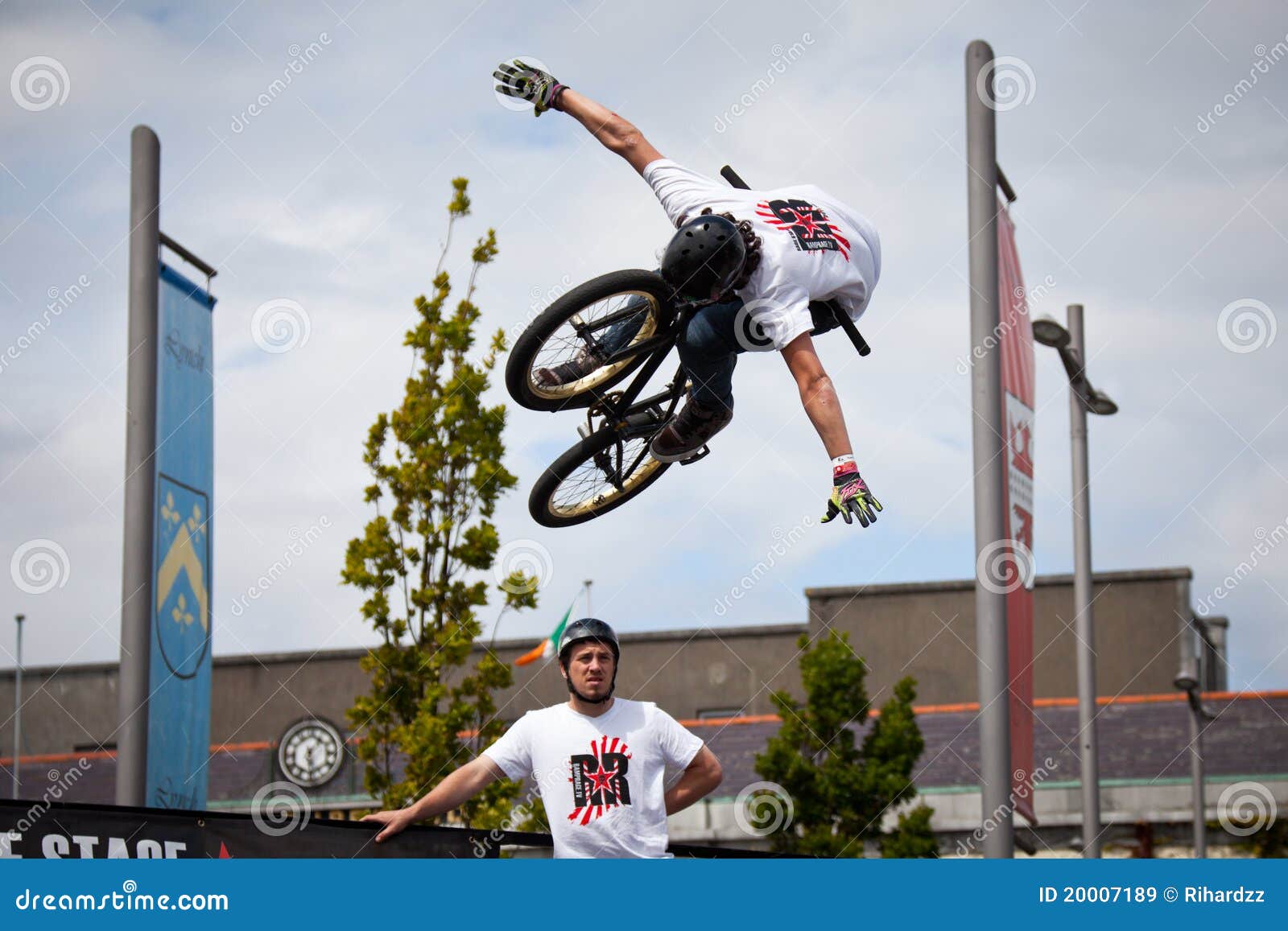 Boy on a Bmx/mountain Bike Jumping Editorial Stock Image Image of