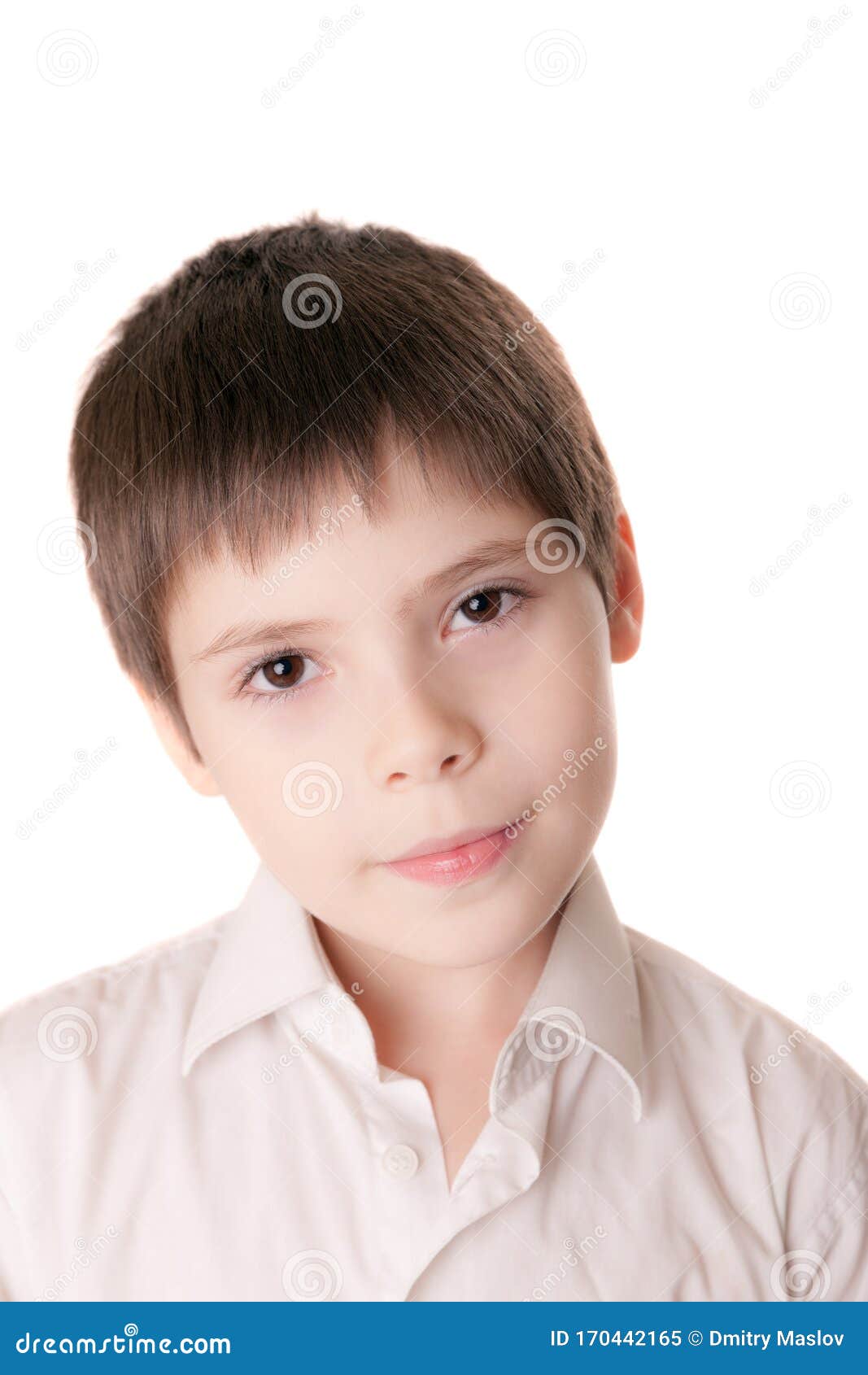 Boy with brown eyes stock image. Image of brown, portrait 170442165