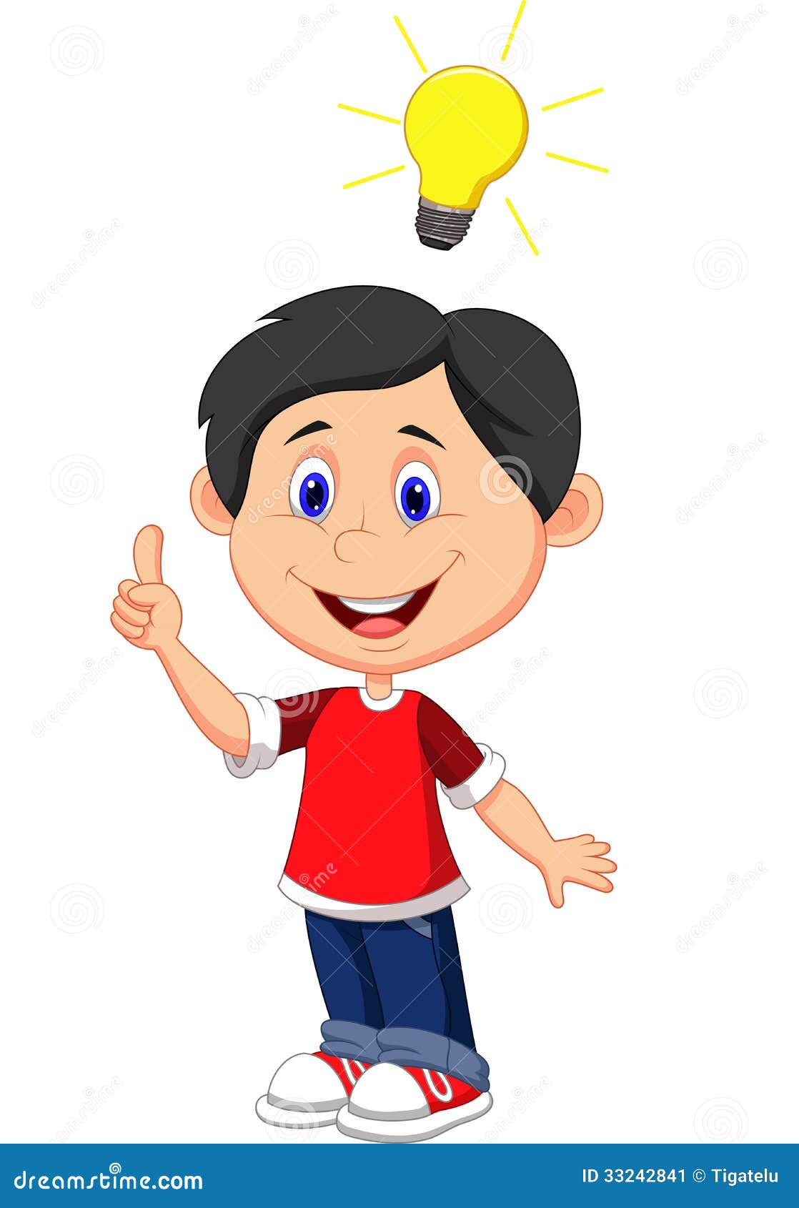 Boy Cartoon with a Good Idea Stock Vector - Illustration of eureka, clever: 33242841 Boy Cartoon with a Good Idea Stock Vector - Illustration of eureka, clever: 33242841