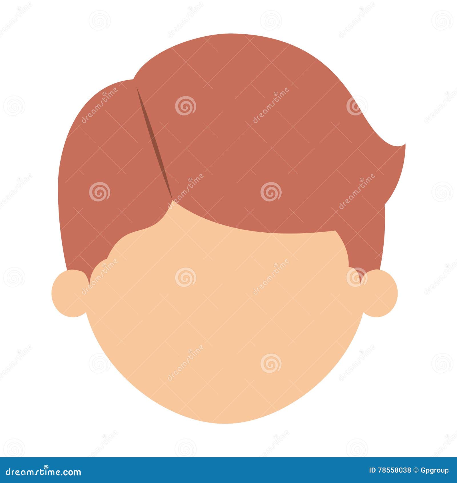 Boy cartoon head design stock vector. Illustration of casual - 78558038