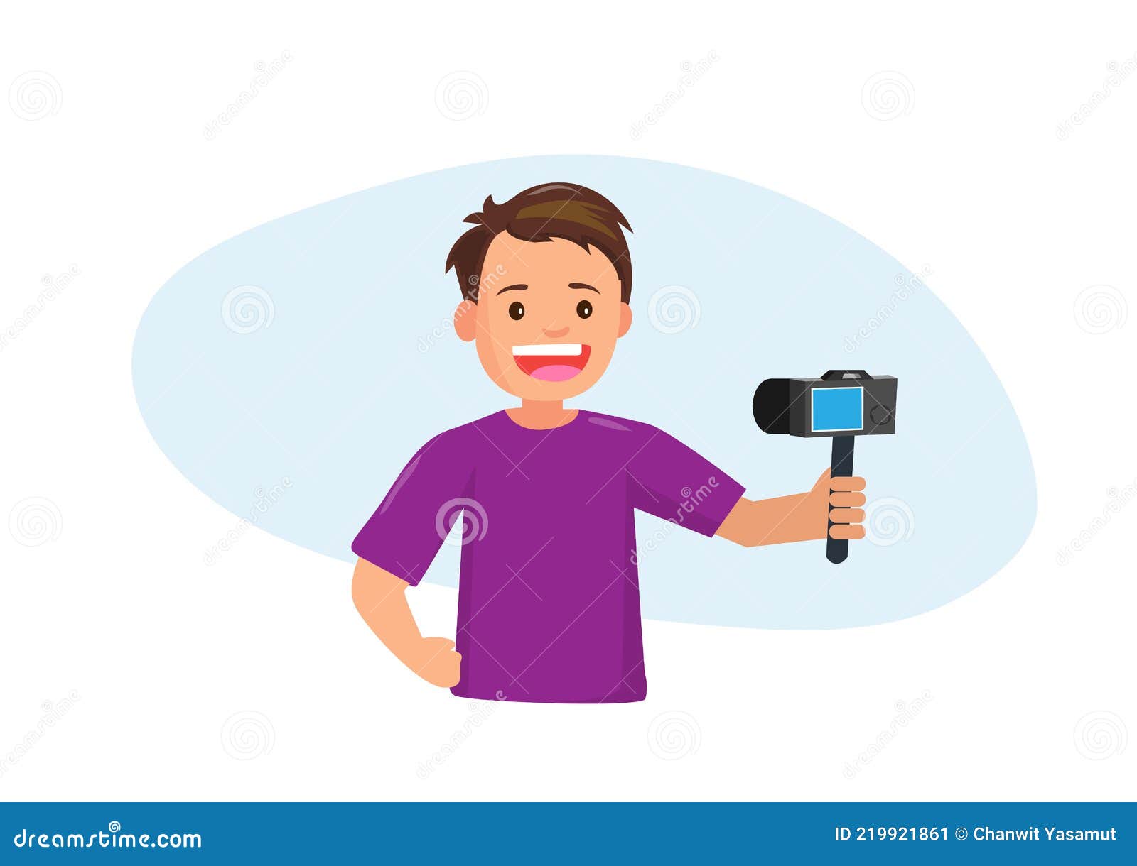 Boy Character he Filmed Video Presenting Blogger Channel Content in Web Interface. Vector Illustration in Cartoon Style Stock Vector - Illustration of person, lifestyle: 219921861 Boy Character he Filmed Video Presenting Blogger Channel Content in Web Interface. Vector Illustration in Cartoon Style Stock Vector - Illustration of person, lifestyle: 219921861