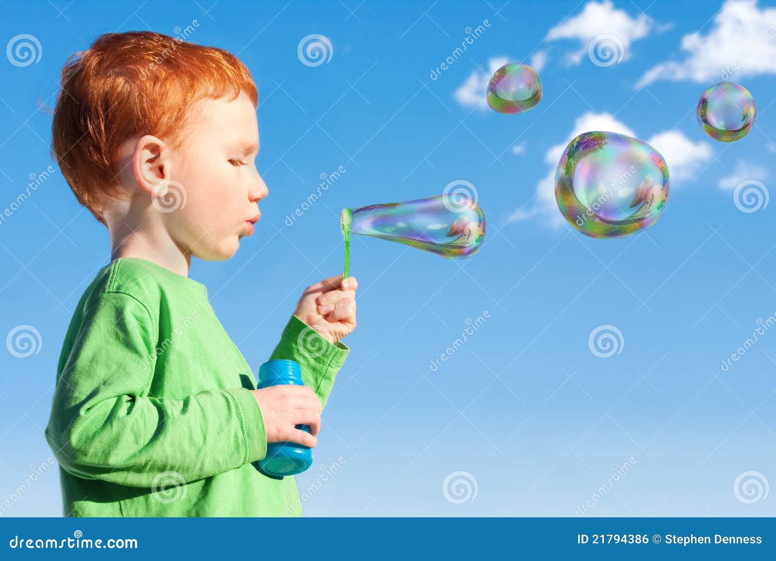 Boy Blowing Bubbles Royalty-Free Stock Photography | CartoonDealer.com ...