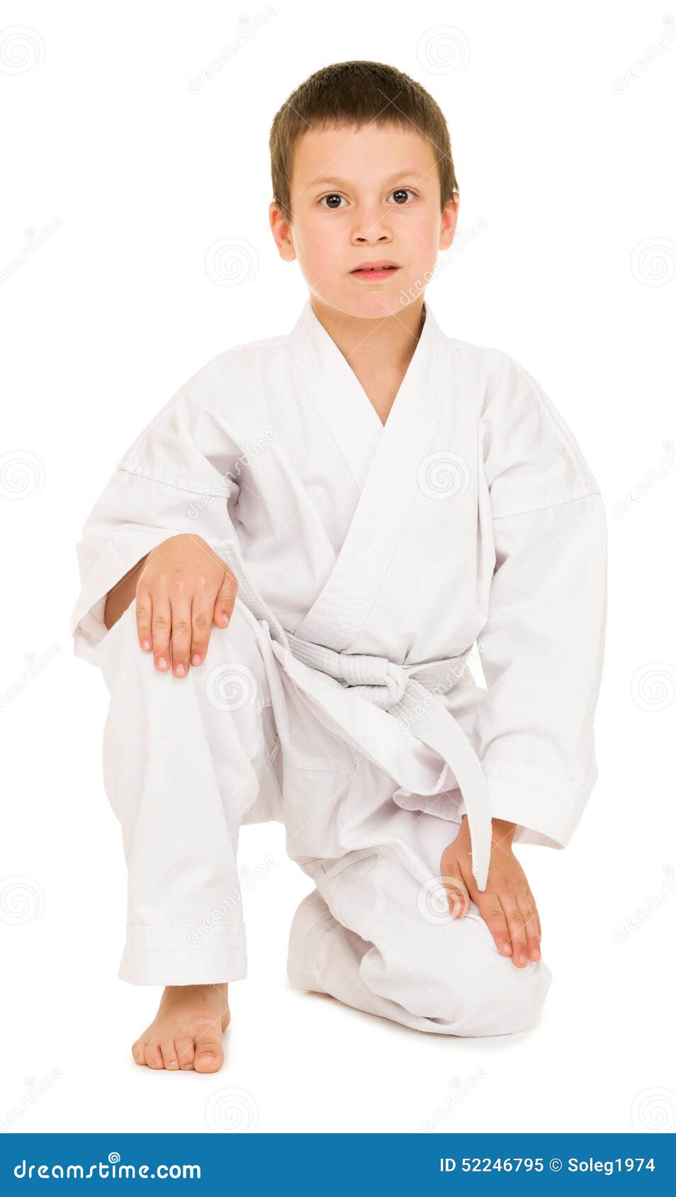 Boy in Clothing for Martial Arts Stock Image Image of fitness