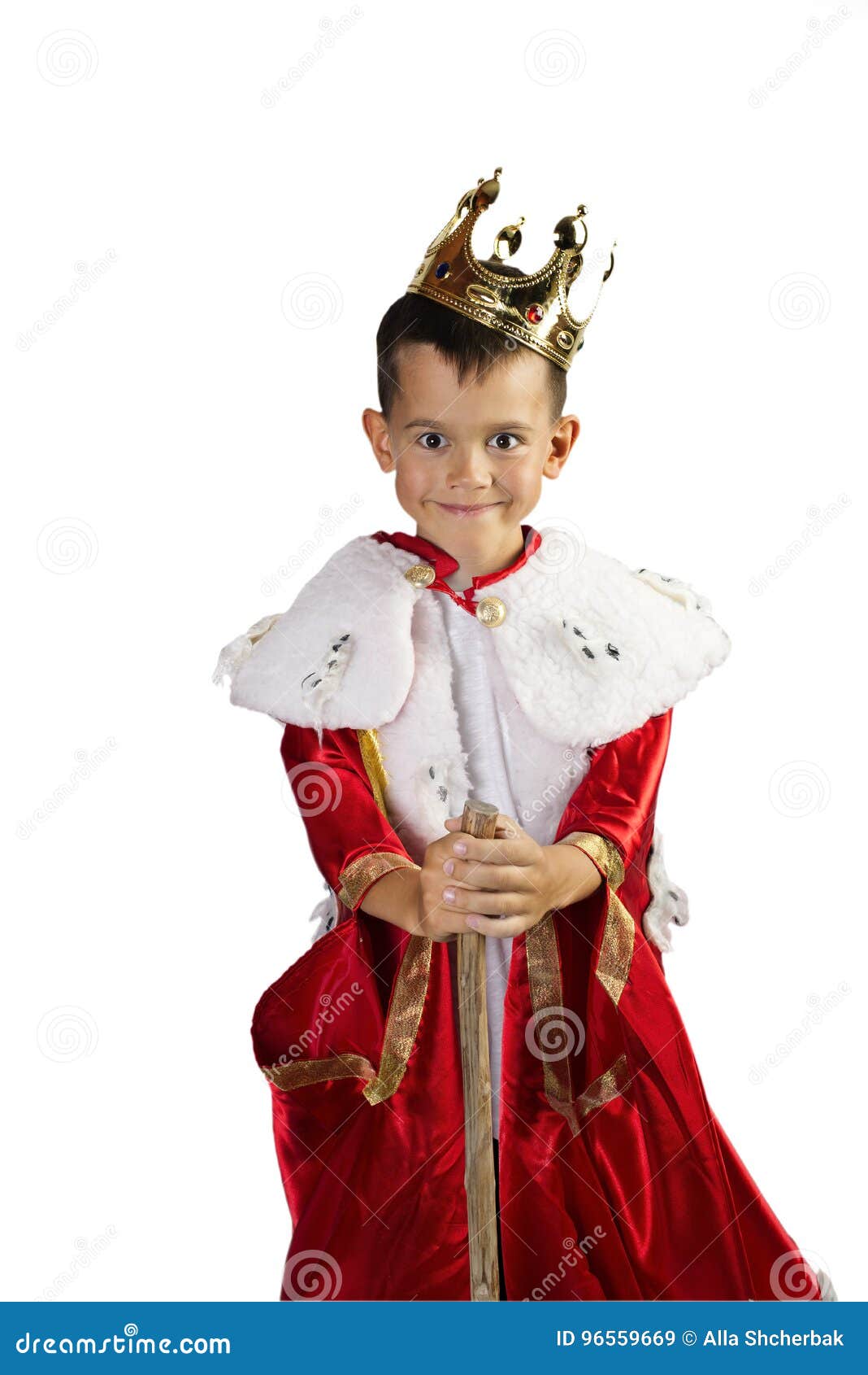Boy in costume of the king stock image. Image of party 96559669